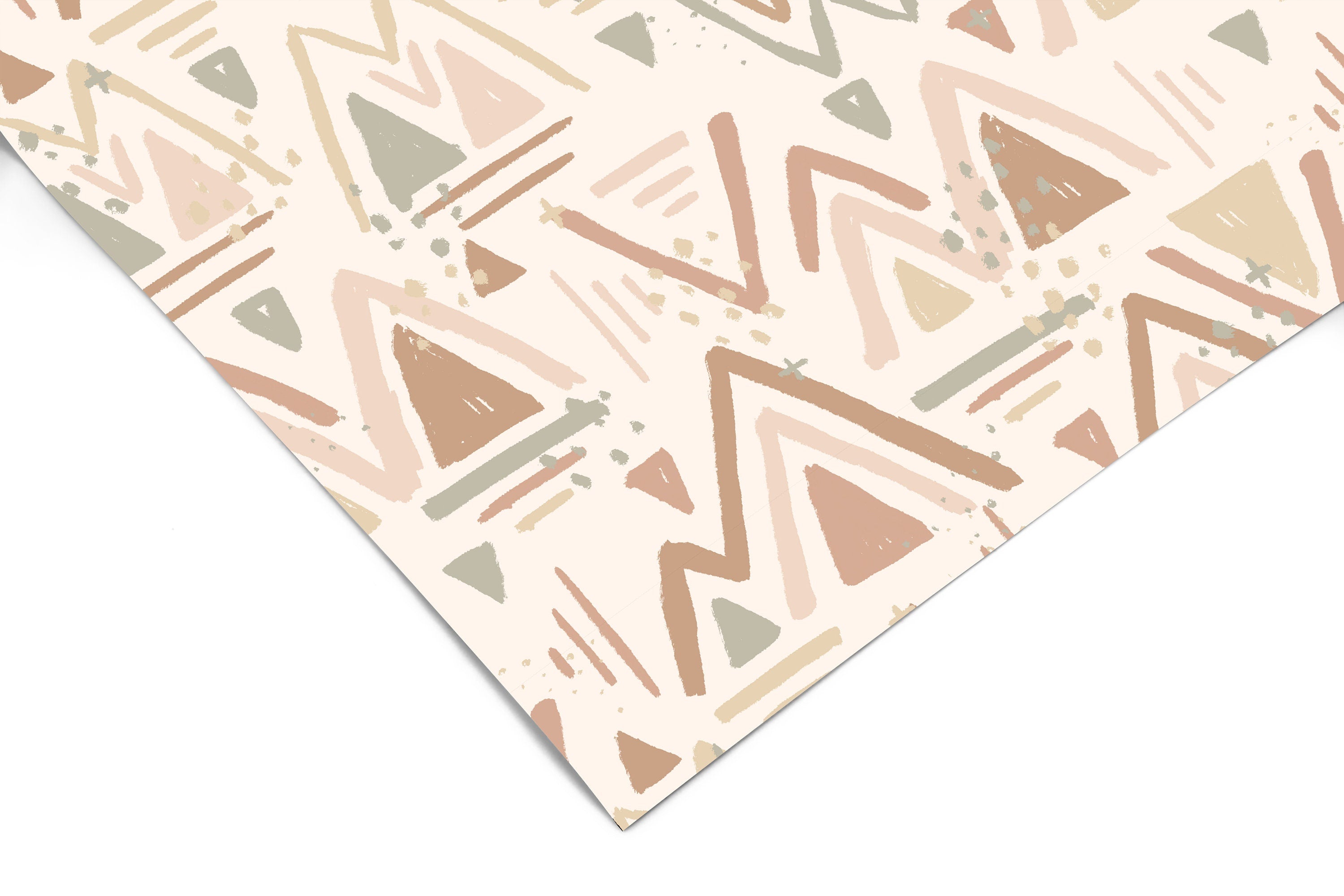 Muted Tribal Contact Paper | Peel And Stick Wallpaper | Removable Wallpaper | Shelf Liner | Drawer Liner Peel and Stick Paper 1161 - JamesAndColors