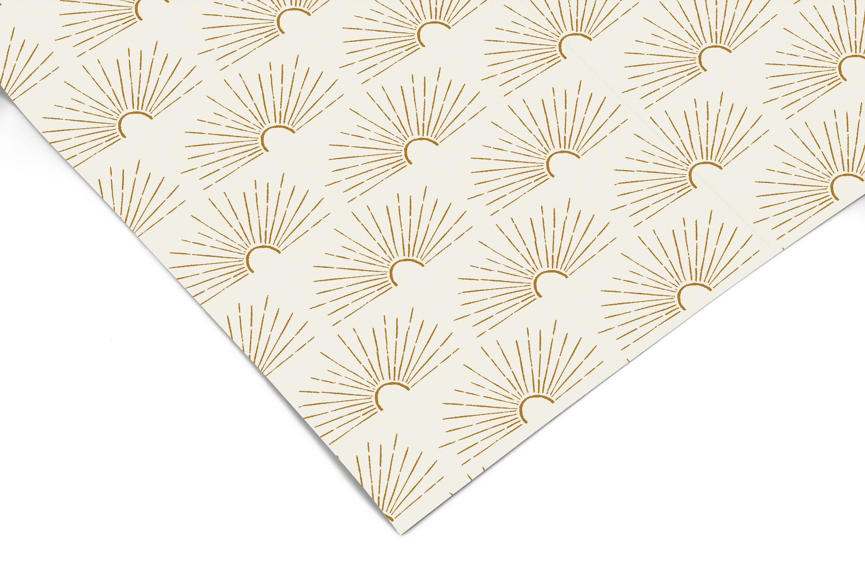 Golden Boho Sun Cream Contact Paper | Peel And Stick Wallpaper | Removable Wallpaper | Shelf Liner | Drawer Liner Peel and Stick Paper 1091 - JamesAndColors