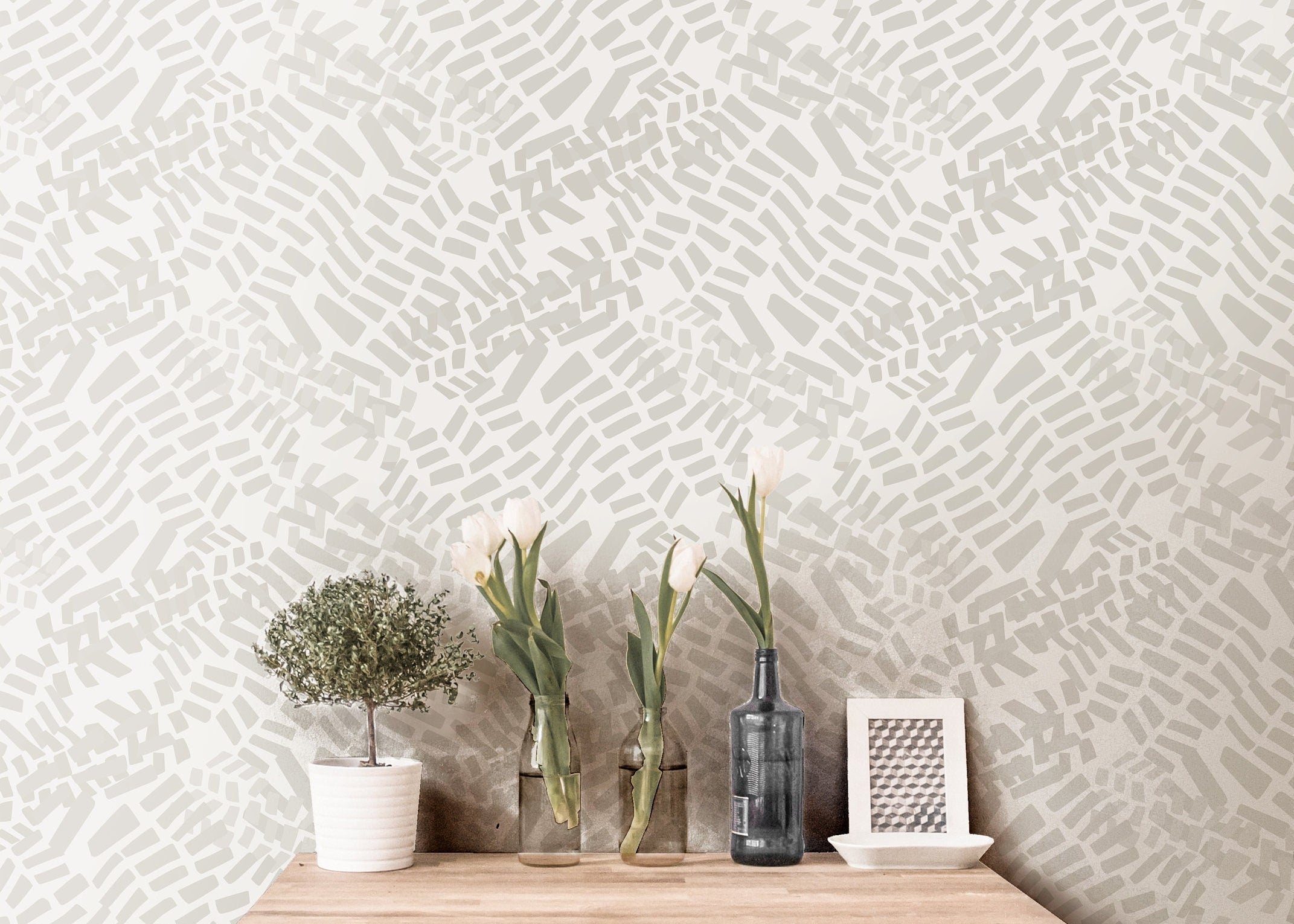Removable Wallpaper Cream Off White Modern Wallpaper | Peel And Stick Wallpaper | Adhesive Wallpaper | Wall Paper Peel Stick Wall Mural 3520 - JamesAndColors