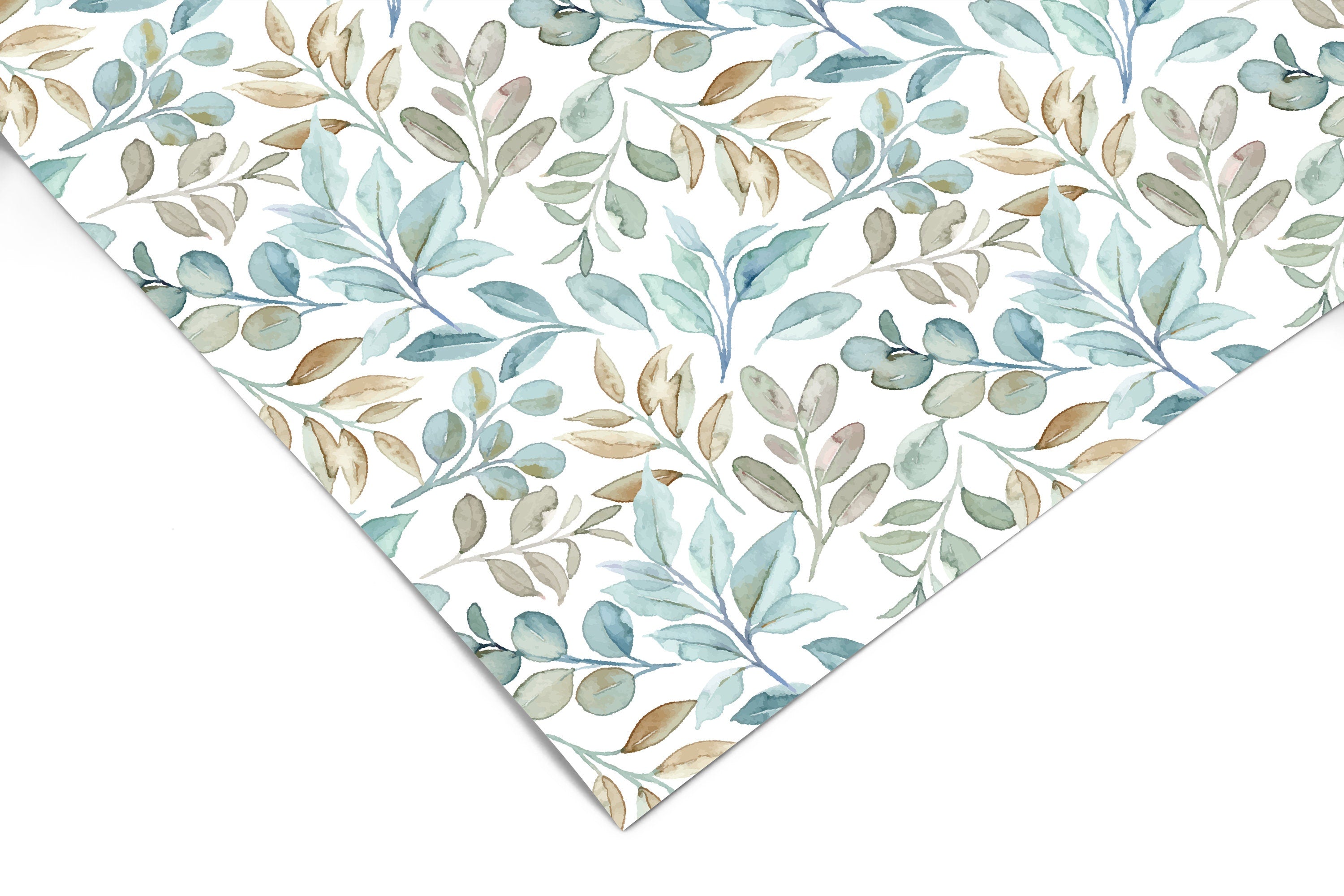 Watercolor Leaves Contact Paper | Peel And Stick Wallpaper | Removable Wallpaper | Shelf Liner | Drawer Liner Peel and Stick Paper 1150 - JamesAndColors