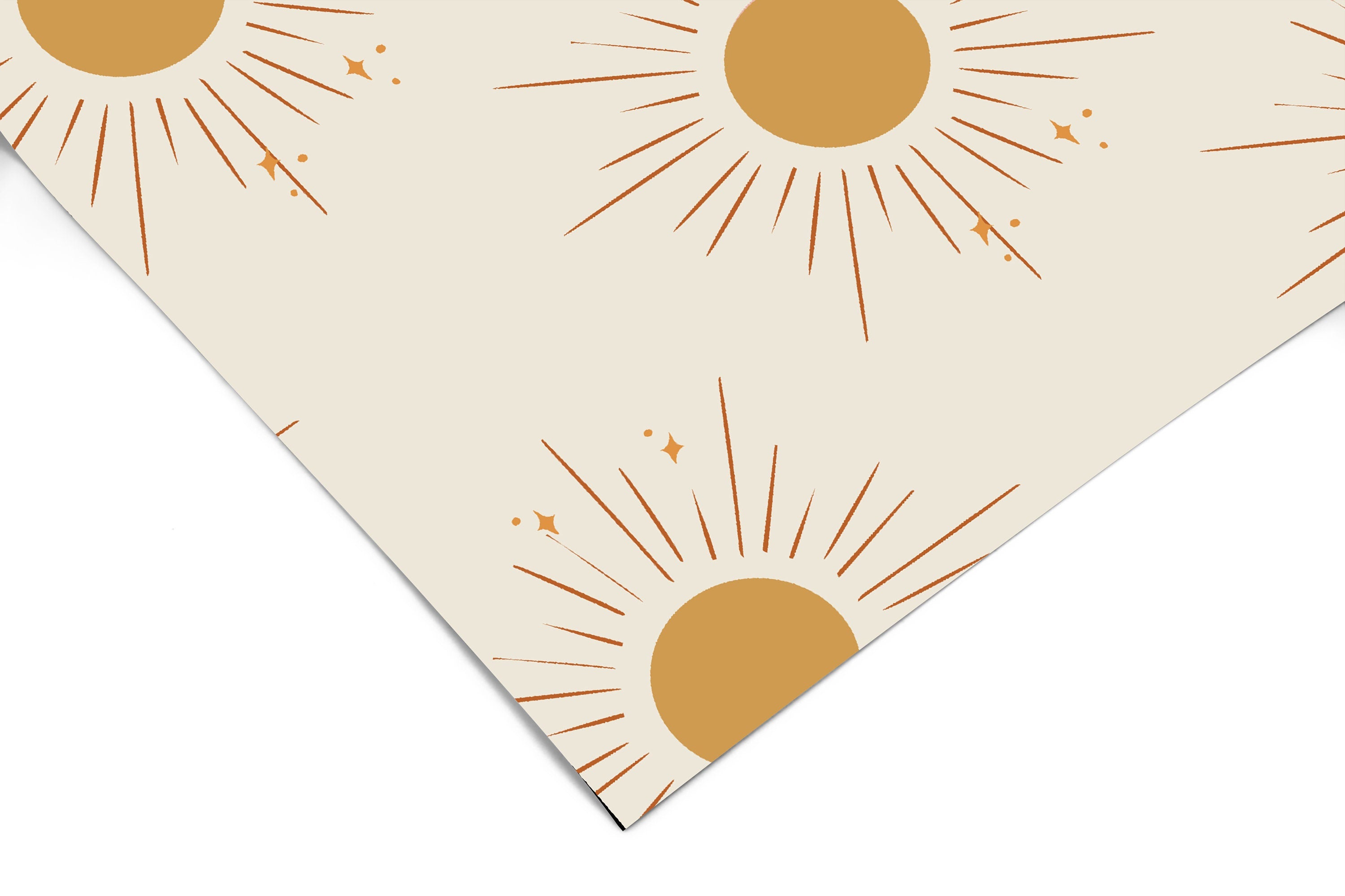 Boho Golden Sun Girls Wallpaper | Girls Nursery Wallpaper | Kids Wallpaper | Childrens Wallpaper | Peel Stick Removable Wallpaper | 3831 - JamesAndColors