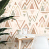 Muted Tribal Wallpaper Peel and Stick Wallpaper Removable Wallpaper Wall Decor Home Decor Wall Art Printable Wall Art Room Decor 3855 - JamesAndColors