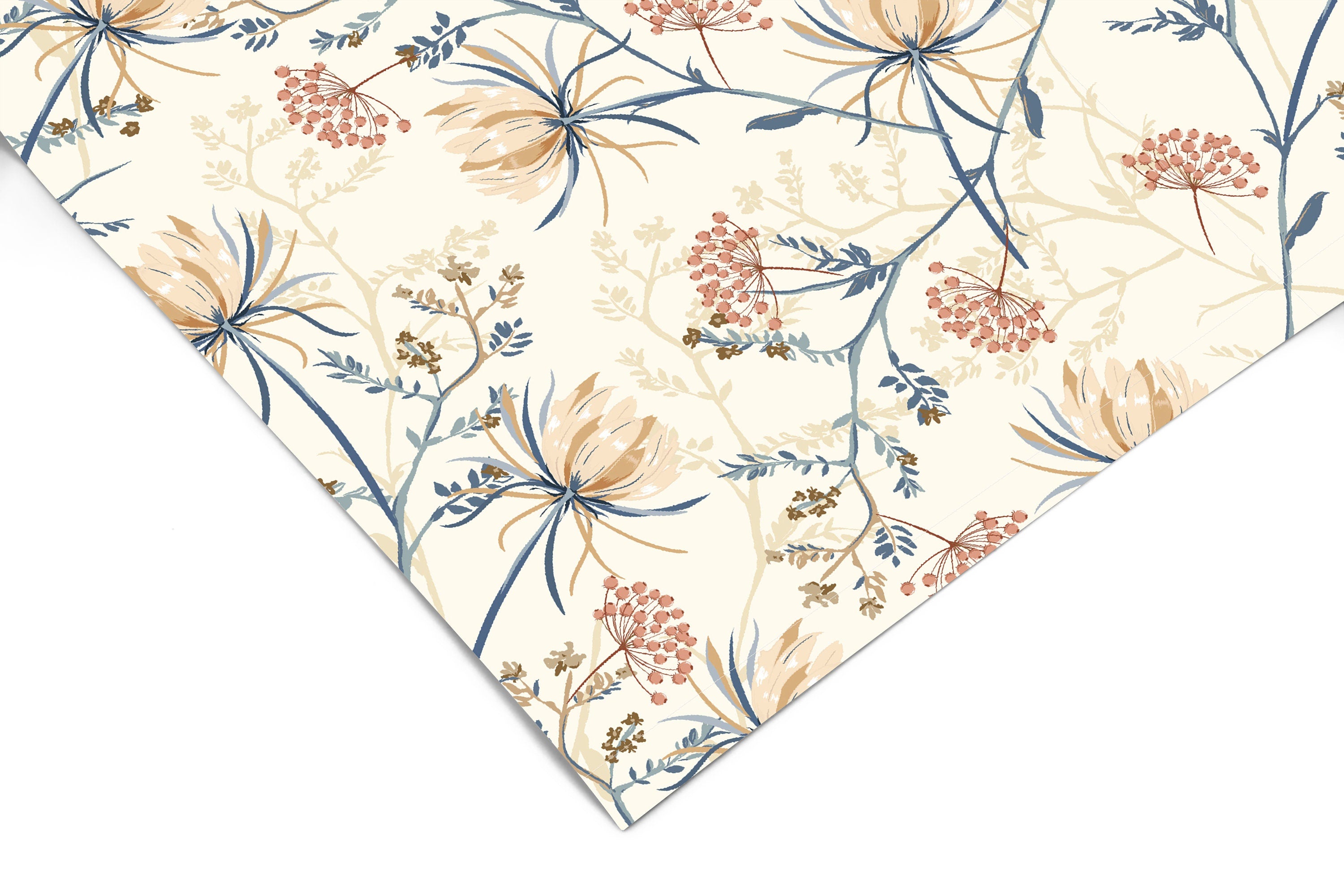 Farmhouse Floral Contact Paper | Peel And Stick Paper | Removable Wallpaper | Shelf Liner | Drawer Liner | Peel and Stick Wallpaper 1179