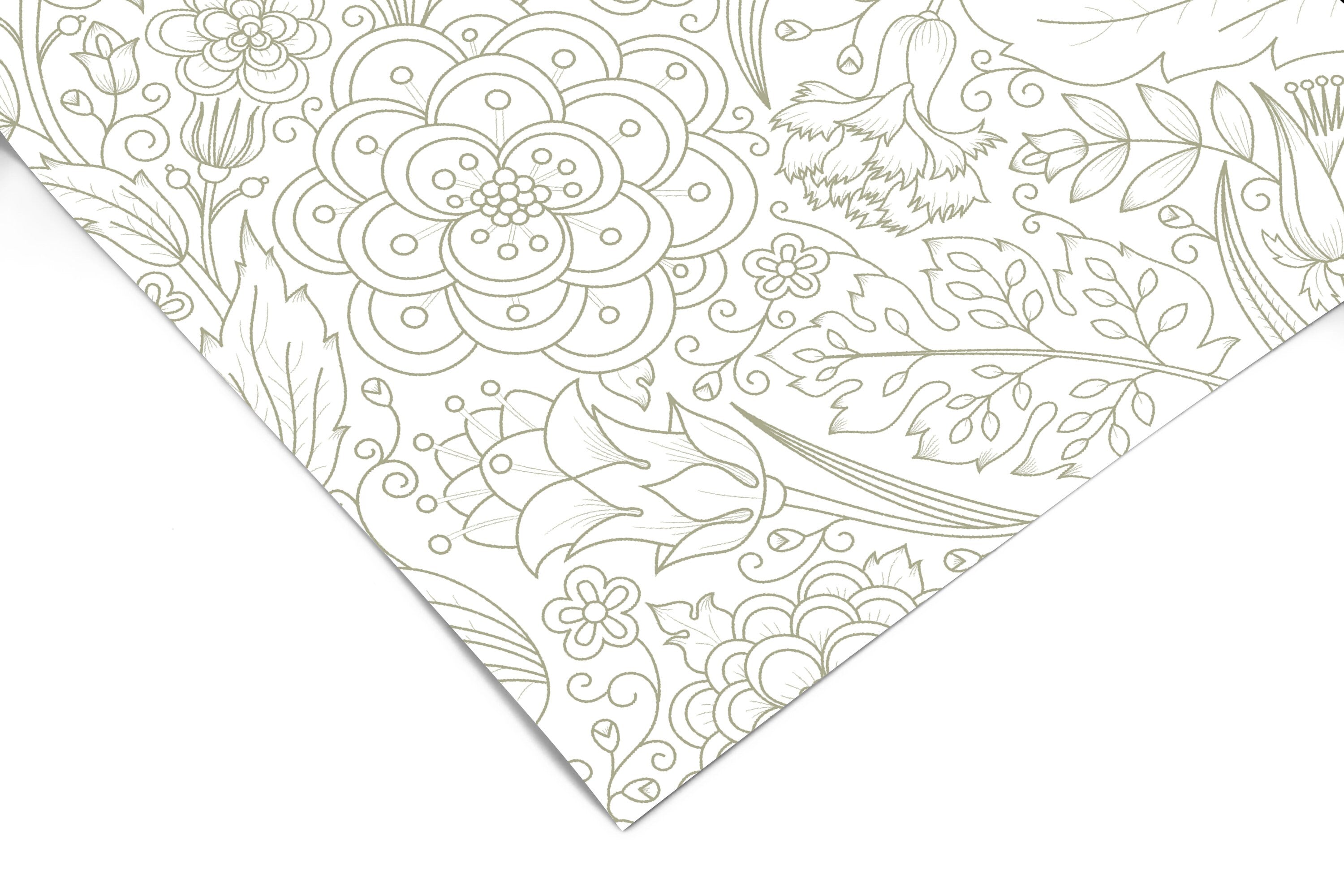 Wallpaper Peel and Stick Wallpaper Light And Cream Floral Modern Removable Wallpaper Wall Decor Home Decor Wall Art Room Decor - JamesAndColors