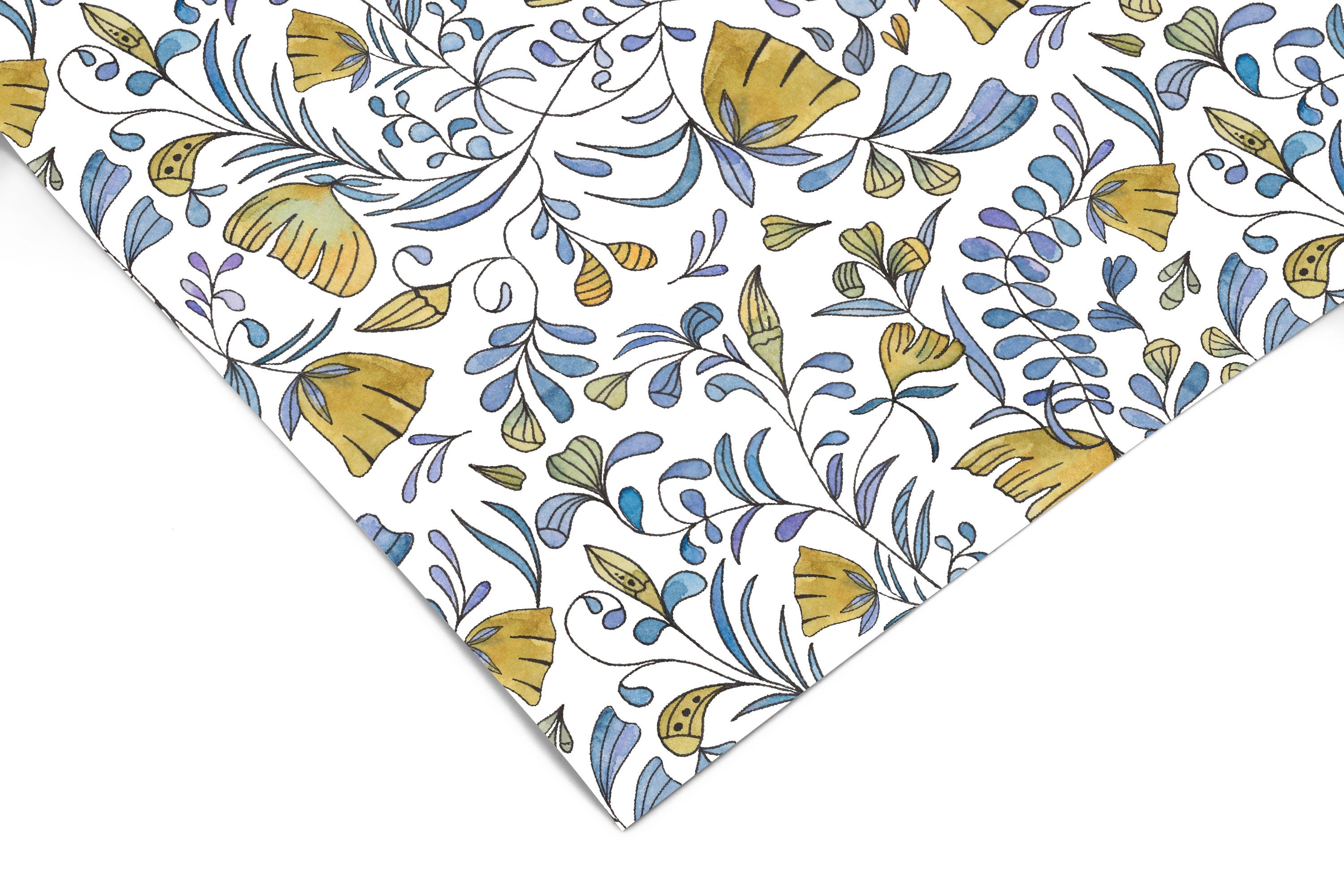 Contact Paper Vintage Floral | Peel And Stick Wallpaper | Removable Wallpaper | Shelf Liner | Drawer Liner | Peel and Stick Paper 1230