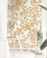Wallpaper Peel and Stick Wallpaper Cream Floral Golden Tan Neutral Removable Wallpaper Wall Decor Home Decor Wall Art Room Decor 60 - JamesAndColors