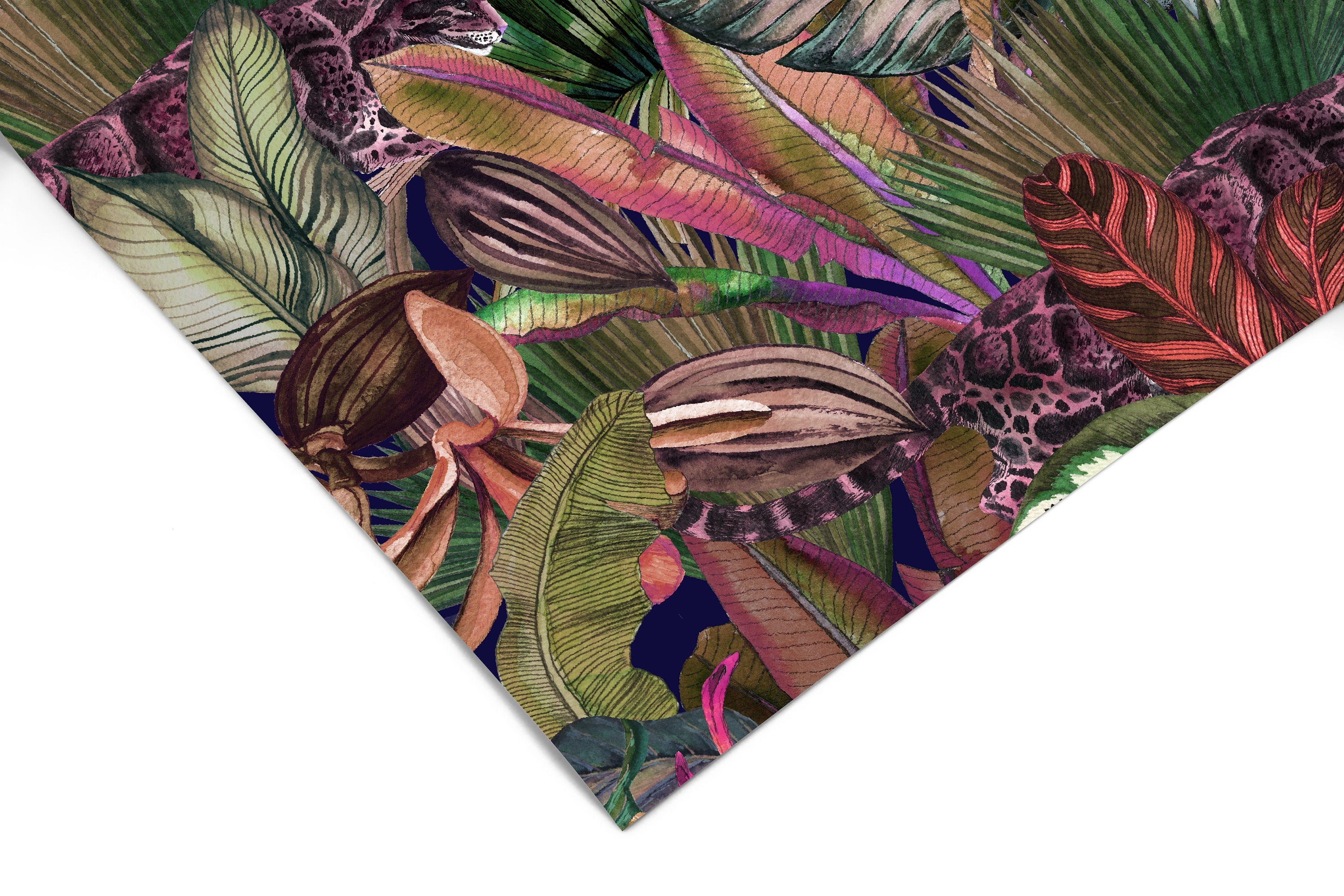 Dark Tropical Wallpaper Peel and Stick Wallpaper Removable Wallpaper Wall Decor Home Decor Wall Art Printable Wall Art Room Decor 3689 - JamesAndColors