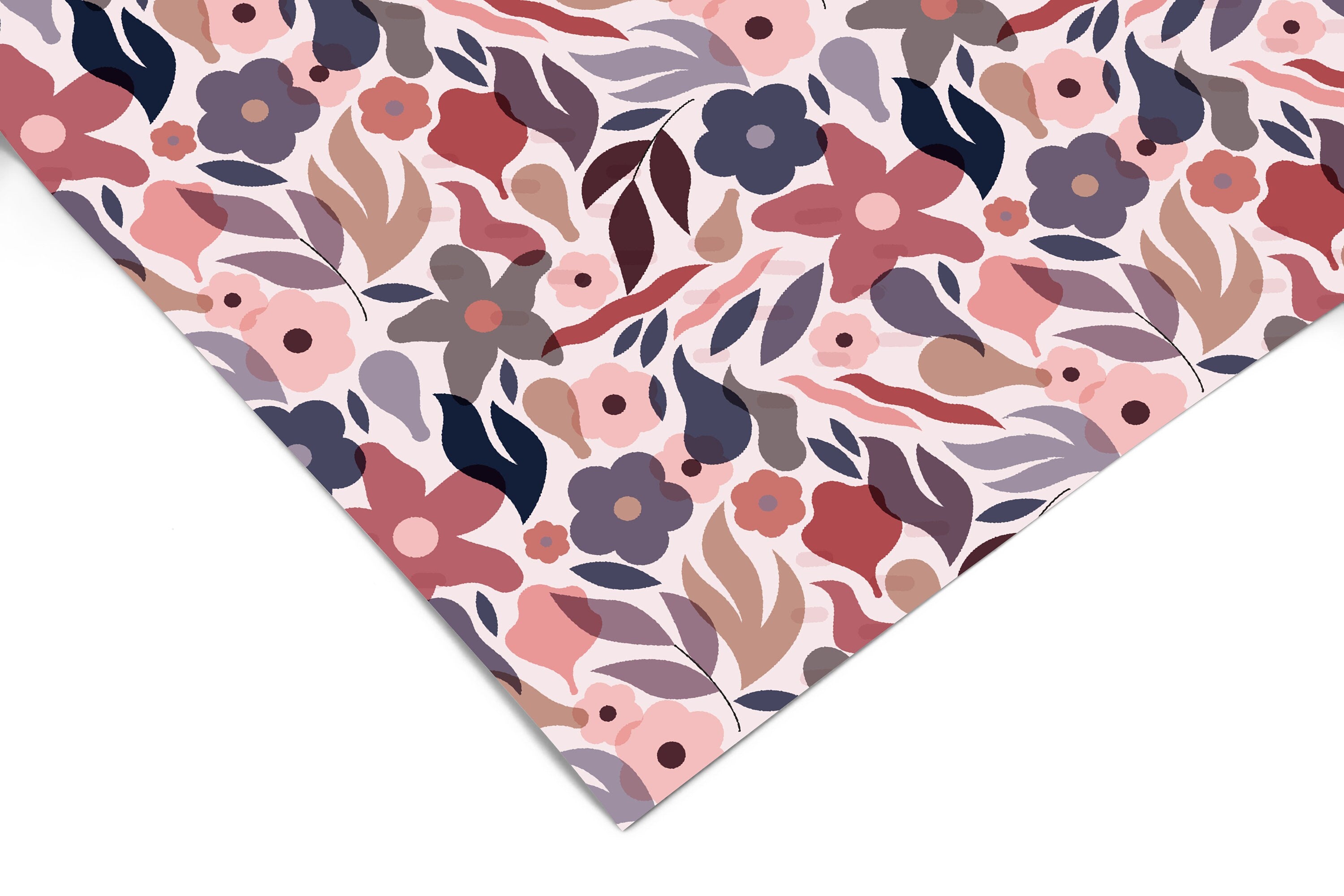 Contact Paper Pink Floral | Peel And Stick Wallpaper | Removable Wallpaper | Shelf Liner | Drawer Liner | Peel and Stick Paper 1221