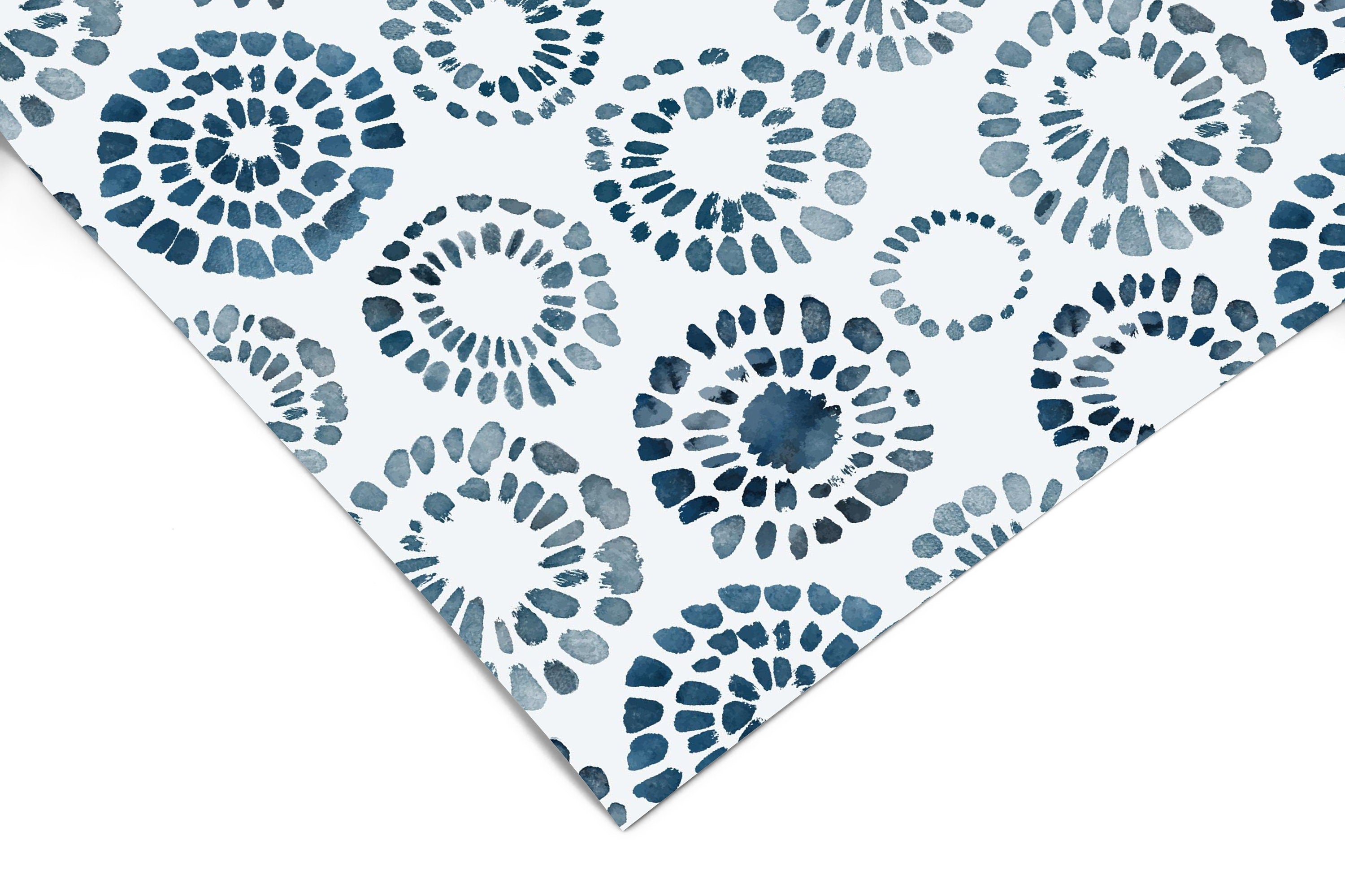 Contact Paper Blue Watercolor | Peel And Stick Wallpaper | Removable Wallpaper | Shelf Liner | Drawer Liner | Peel and Stick Paper 1228 - JamesAndColors