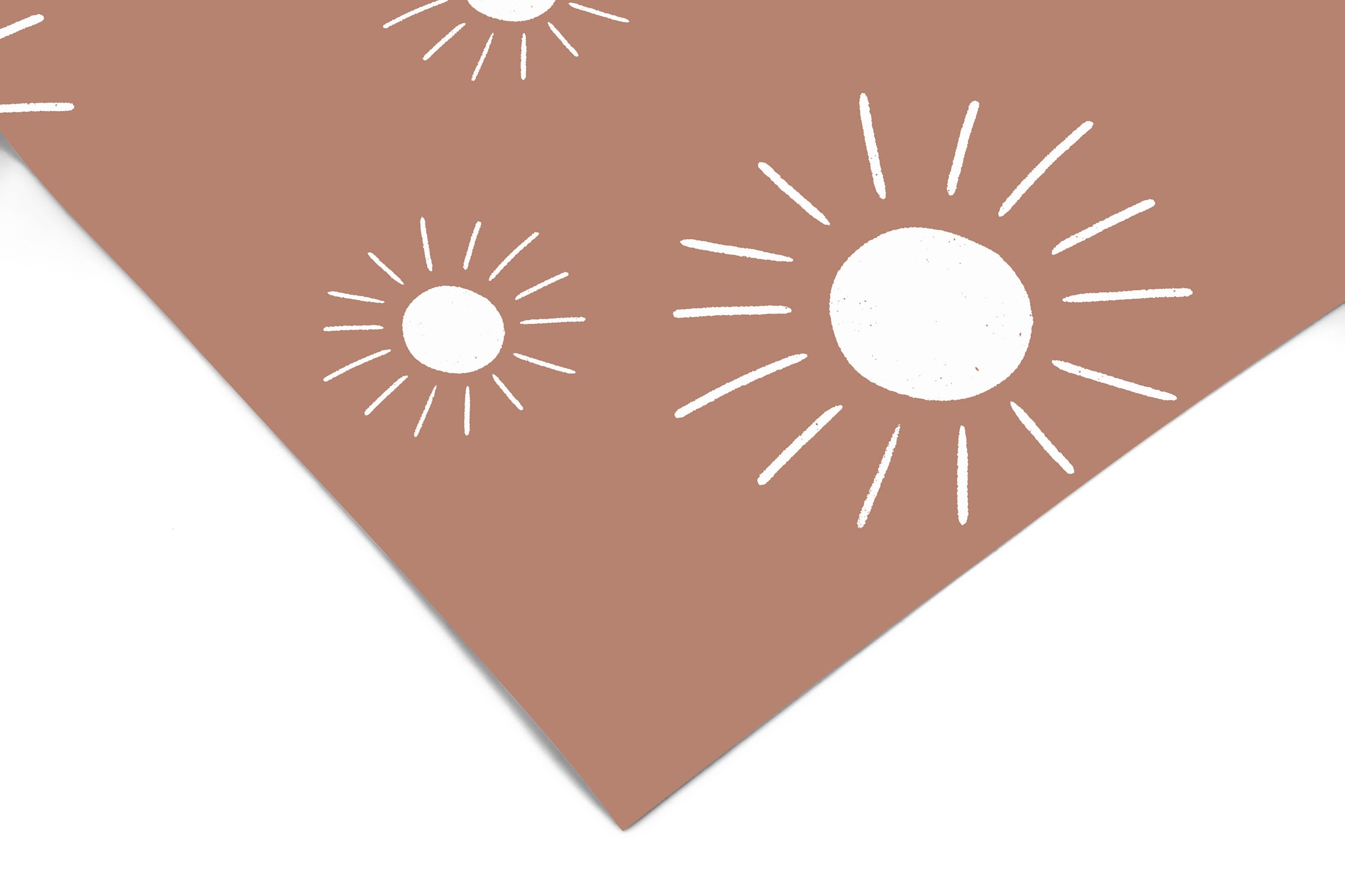 Boho Suns Floral Wallpaper | Girls Nursery Wallpaper | Kids Wallpaper | Childrens Wallpaper | Peel Stick Removable Wallpaper | 167 - JamesAndColors