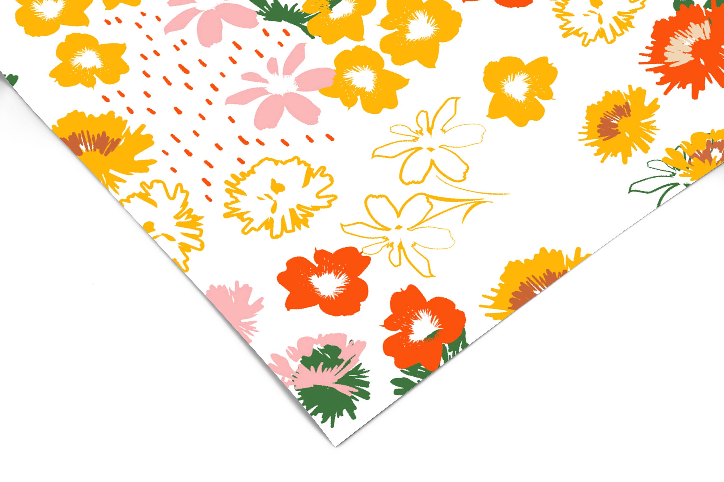 Yellow Wildflowers Wallpaper Peel and Stick Wallpaper Removable Wallpaper Wall Decor Home Decor Wall Art Printable Wall Art Room Decor 106 - JamesAndColors