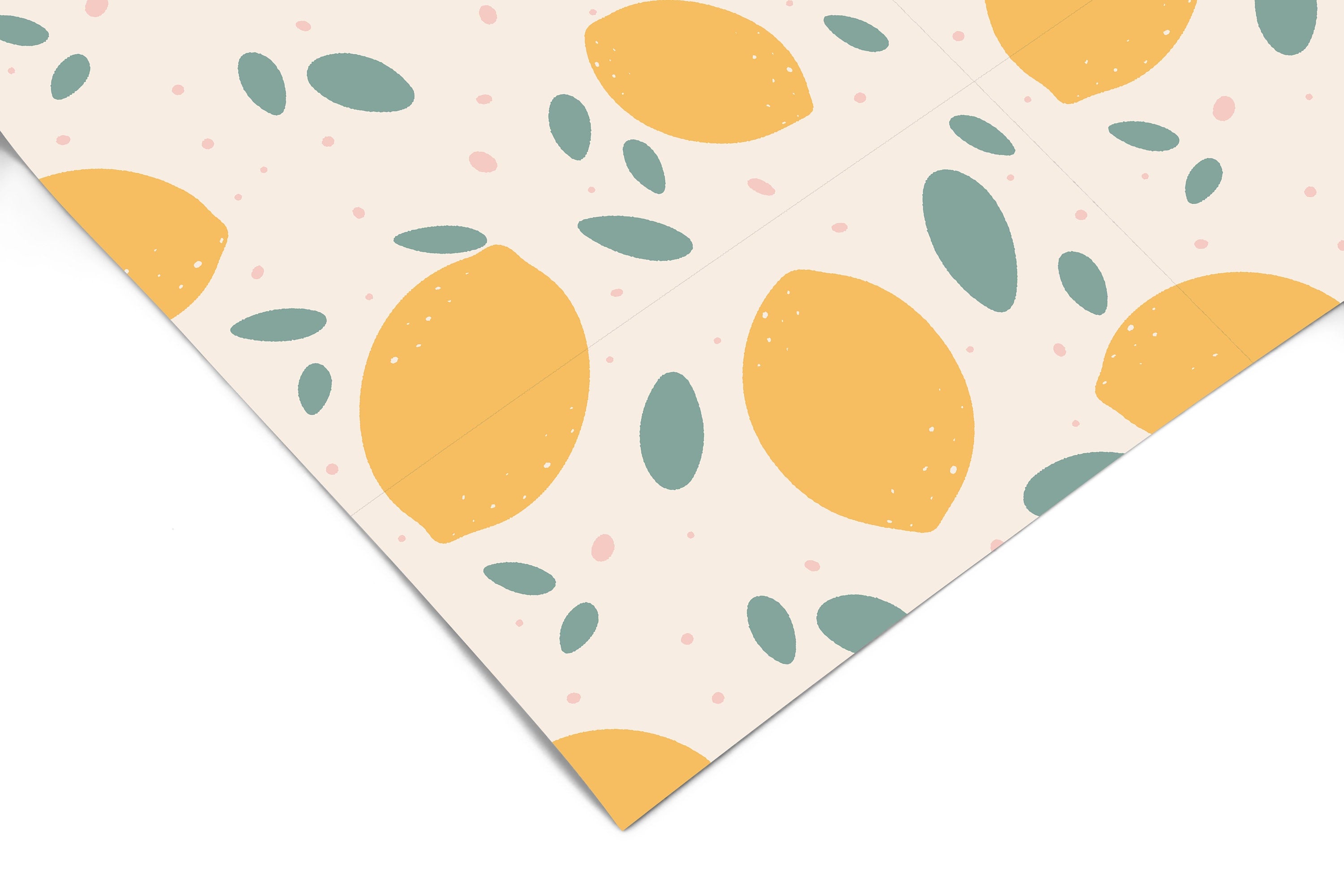Lemon Fruit Kitchen Contact Paper | Peel And Stick Wallpaper | Removable Wallpaper | Shelf Liner | Drawer Liner | Peel and Stick Paper 1289 - JamesAndColors