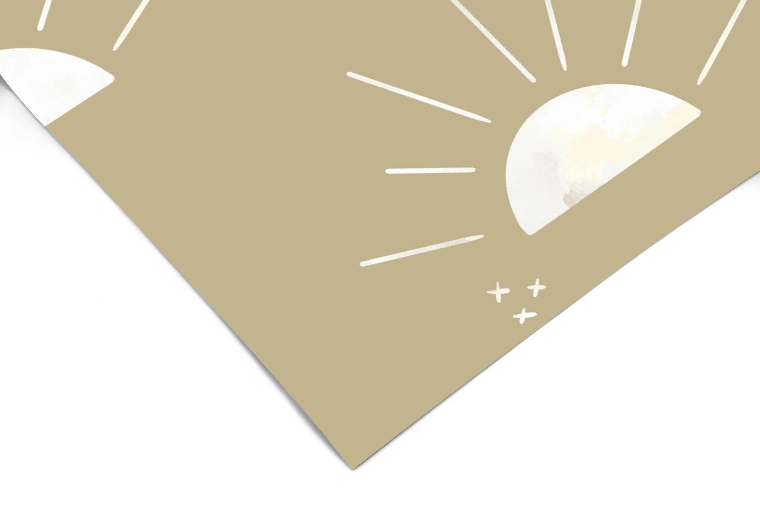 Boho Sunset Wallpaper | Girls Nursery Wallpaper | Kids Wallpaper | Childrens Wallpaper | Peel Stick Wallpaper | Removable Wallpaper | 194 - JamesAndColors