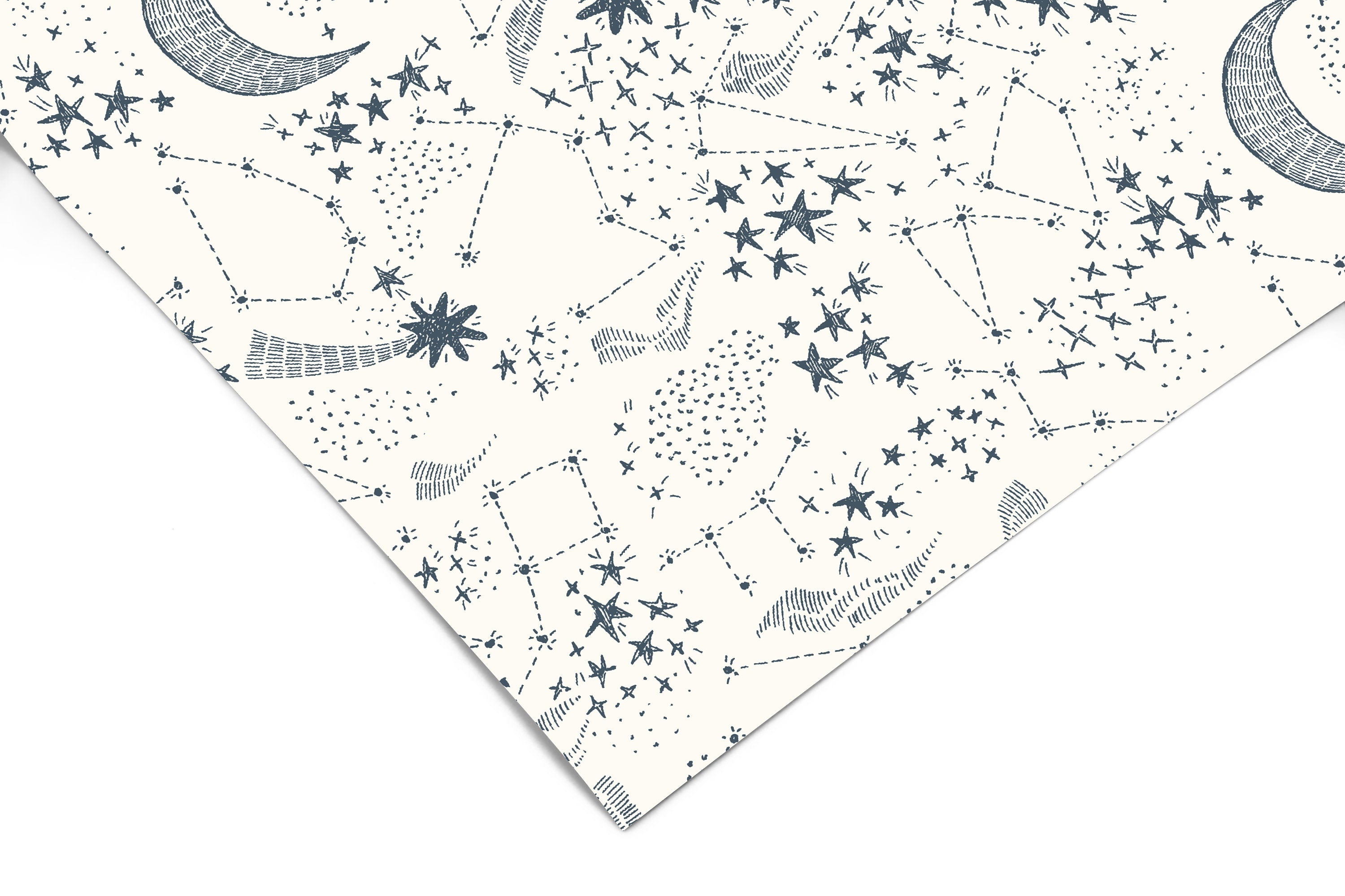Moon Constellations Contact Paper | Peel And Stick Paper | Removable Wallpaper | Shelf Liner | Drawer Liner | Peel and Stick Wallpaper 1306 - JamesAndColors