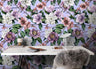 Wallpaper Peel and Stick Wallpaper Purple Tropical Floral Removable Wallpaper Wall Decor Home Decor Wall Art Room Decor 3910 - JamesAndColors