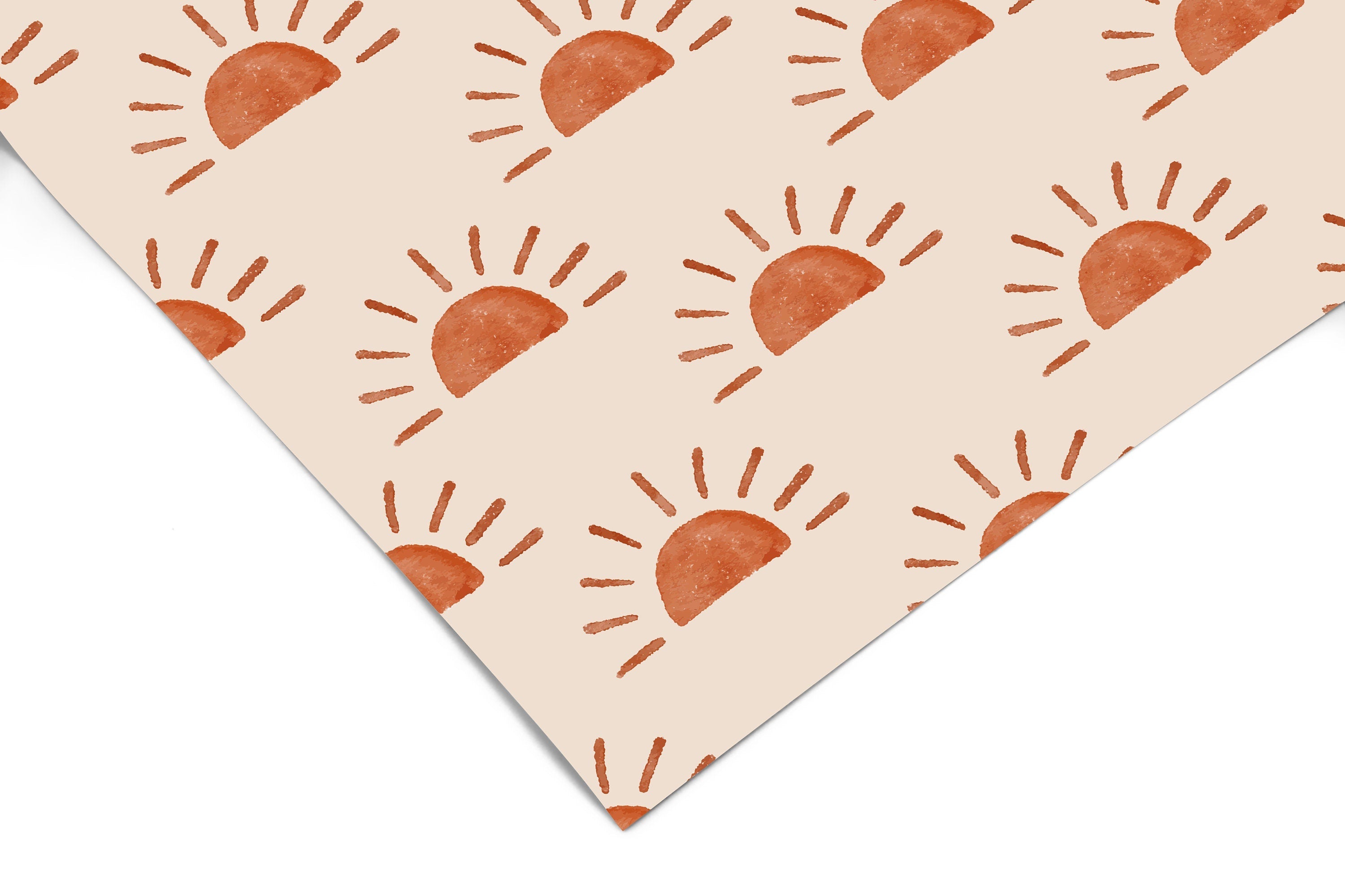 Boho Golden Sun Contact Paper | Shelf Liner | Drawer Liner Peel and Stick Paper 1325 - James And Colors
