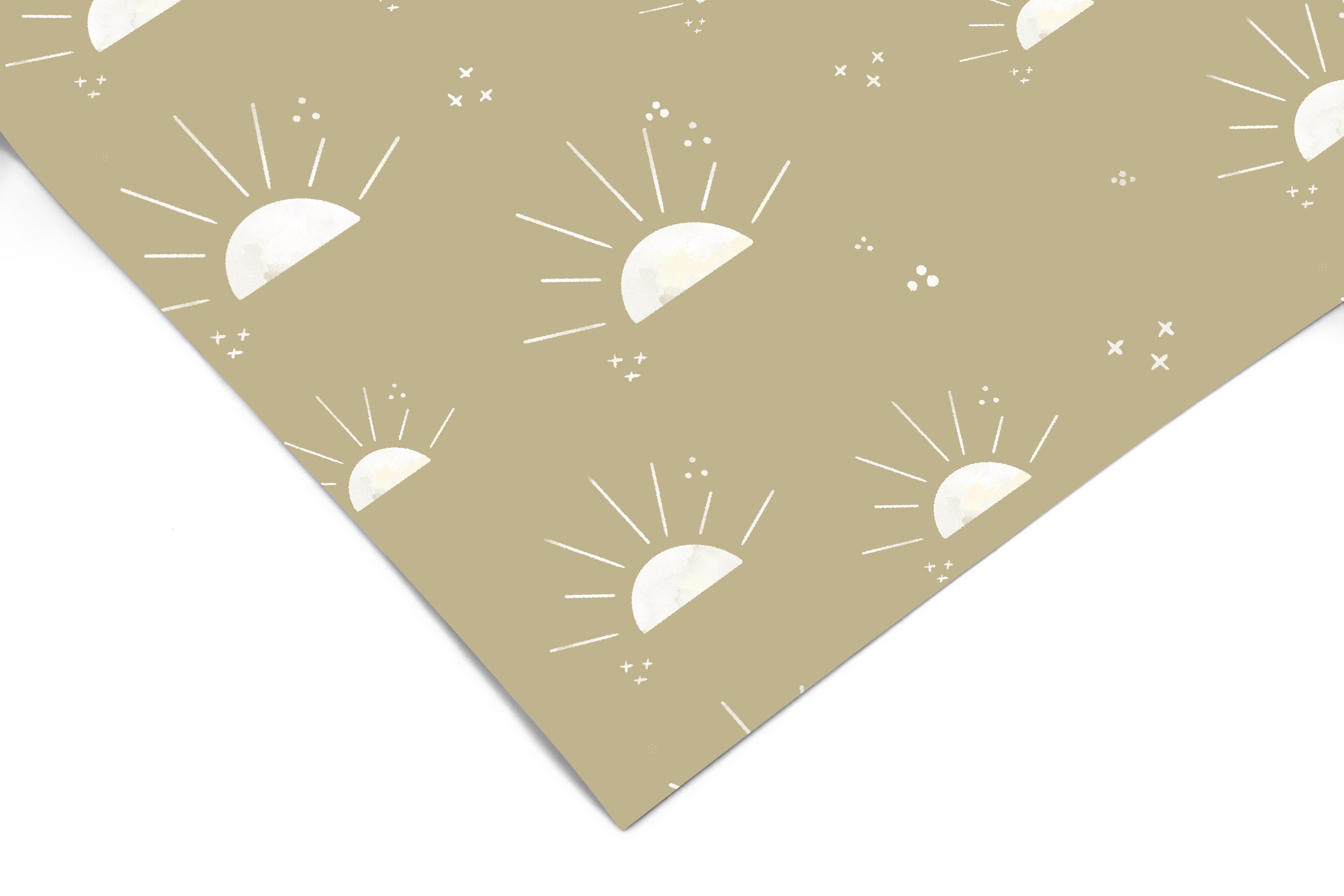 Yellow Sunset Boho Contact Paper | Peel And Stick Paper | Removable Wallpaper | Shelf Liner | Drawer Liner | Peel and Stick Wallpaper 1318 - JamesAndColors