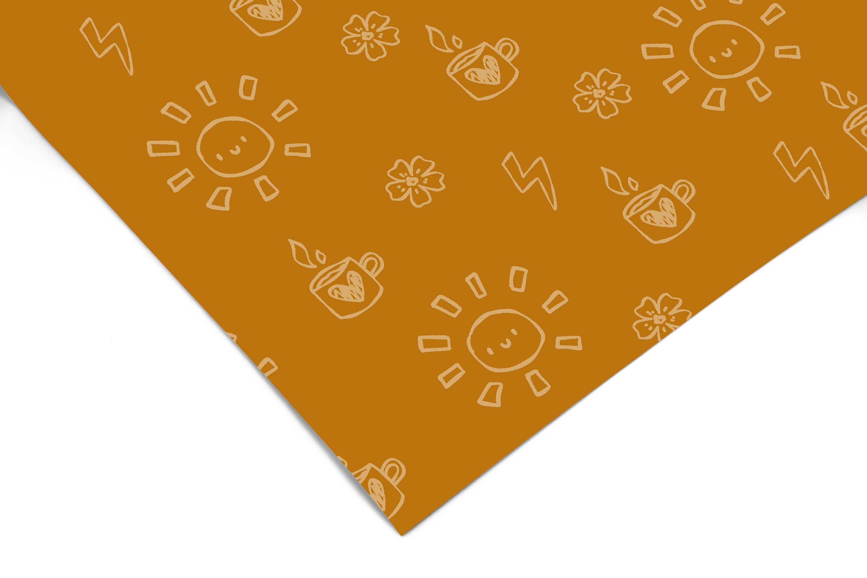Sunshine and Coffee Contact Paper | Peel And Stick Paper | Removable Wallpaper | Shelf Liner | Drawer Liner | Peel and Stick Wallpaper 1308 - JamesAndColors