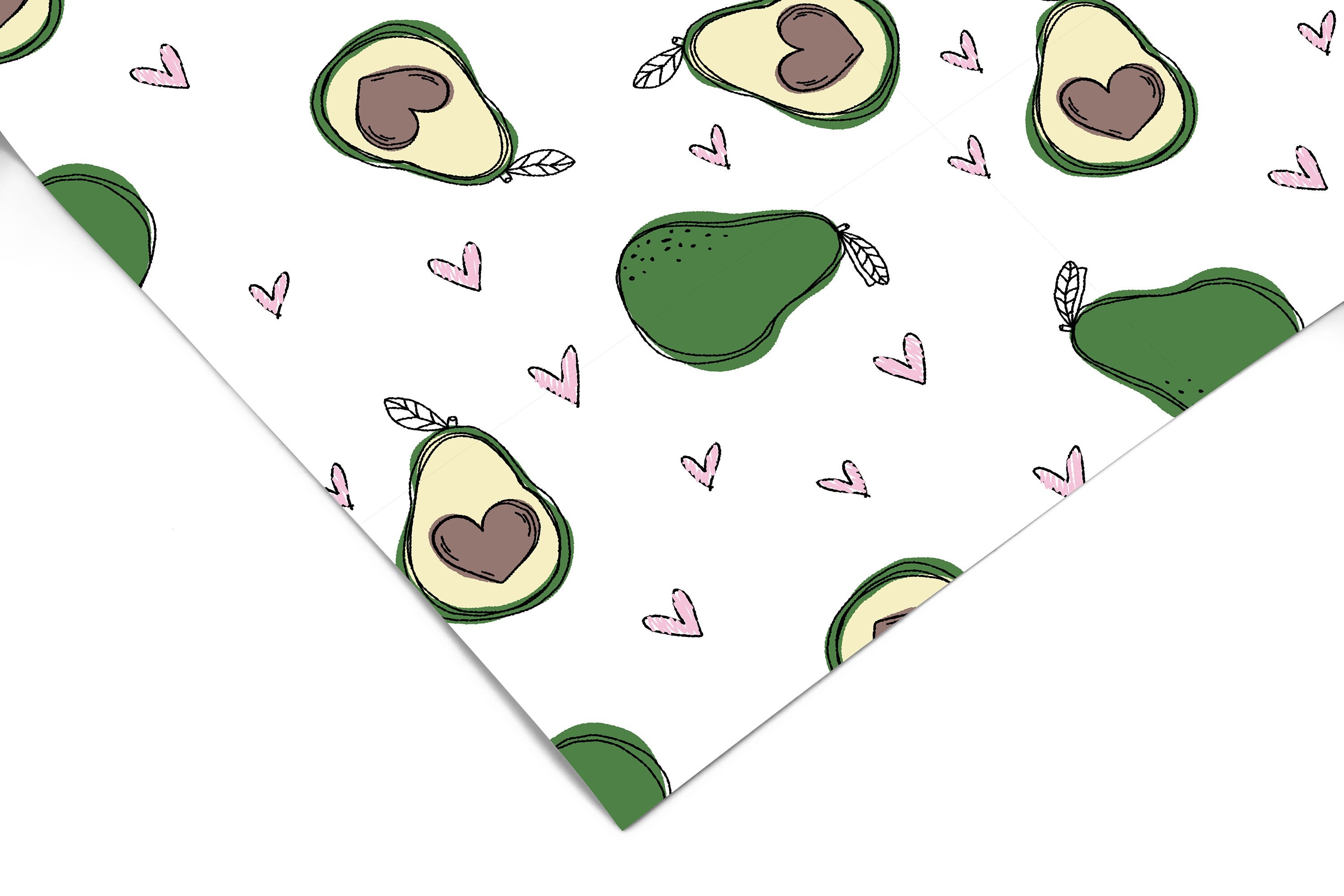 Avocado Love Contact Paper | Peel And Stick Paper | Removable Wallpaper | Shelf Liner | Drawer Liner | Peel and Stick Wallpaper 1313 - JamesAndColors