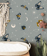 Gray Boho Gray Mystic Wallpaper | Girls Nursery Wallpaper | Kids Wallpaper | Childrens Wallpaper | Peel Stick Removable Wallpaper | 205 - JamesAndColors