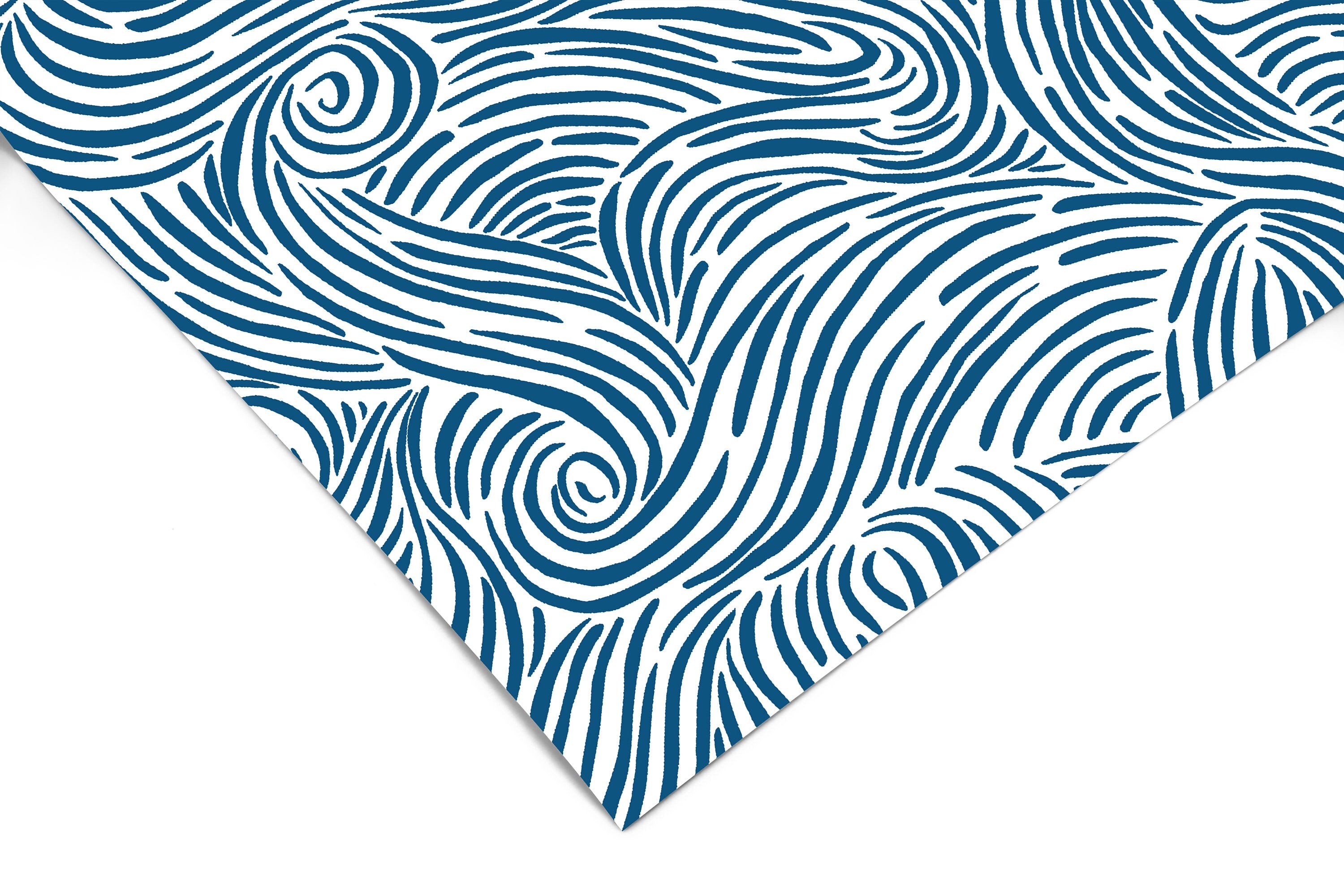 Blue Waves Wallpaper Wallpaper Peel and Stick Removable Wallpaper Wall Paper Peel And