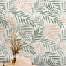 Pink Olive Leaves Wallpaper Peel and Stick Wallpaper Removable Wallpaper Wall Decor Home Decor Wall Art Printable Wall Art Room Decor 301 - James And Colors