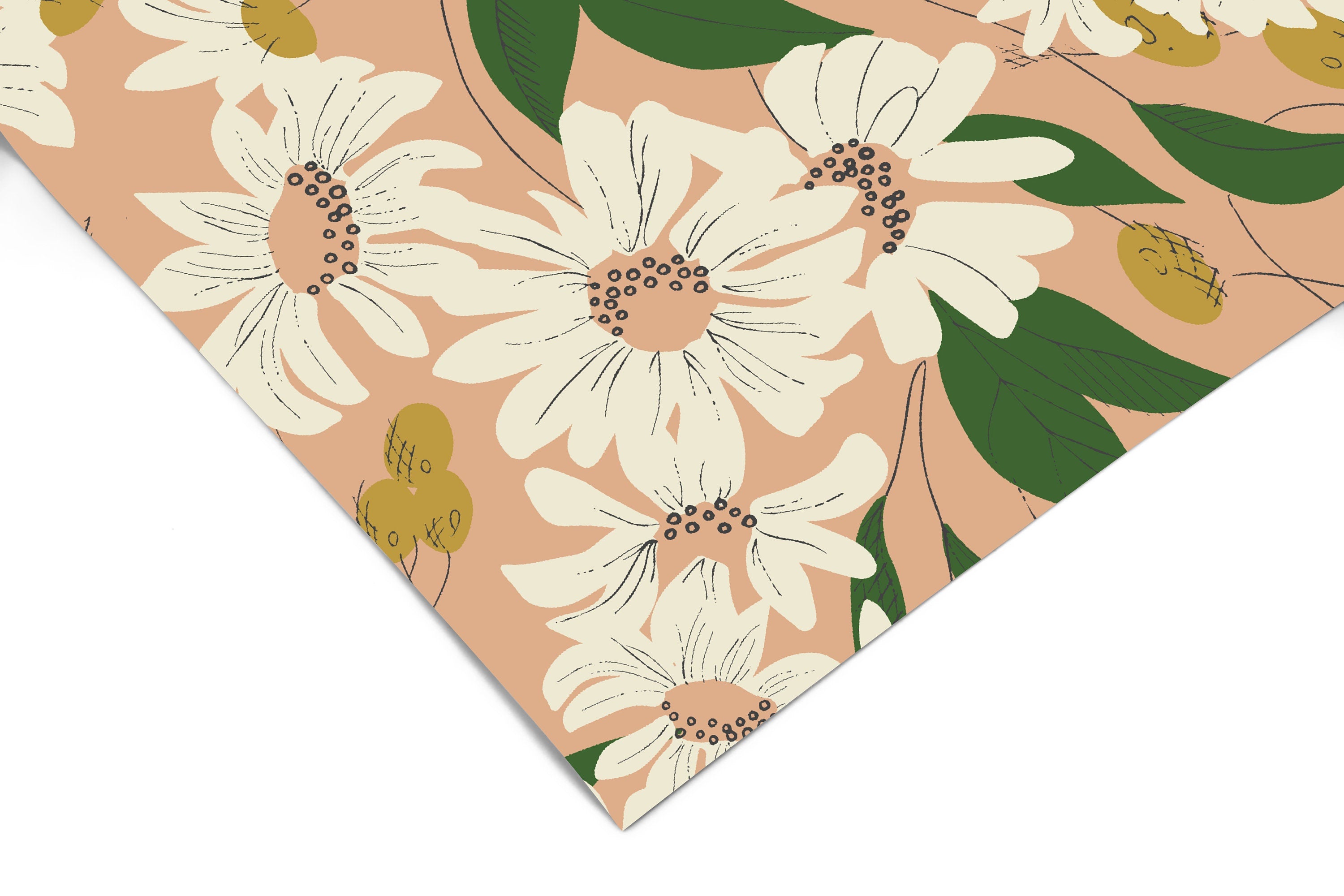 Vintage Pink Floral Wallpaper Peel and Stick Wallpaper Removable Wallpaper Wall Decor Home Decor Wall Art Printable Wall Art Room Decor 326