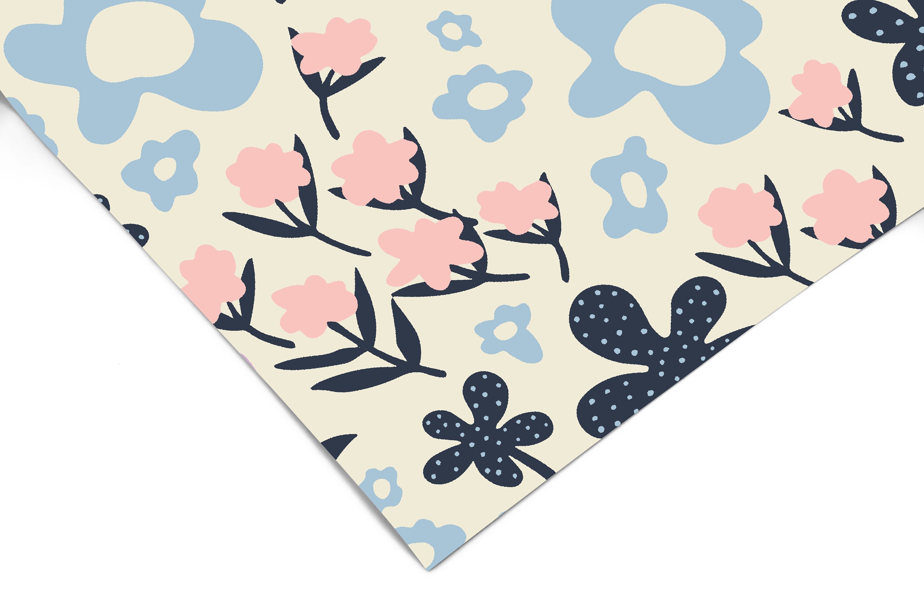 Floral Garden Wallpaper | Girls Nursery Wallpaper | Kids Wallpaper | Childrens Wallpaper | Peel Stick Removable Wallpaper | 356