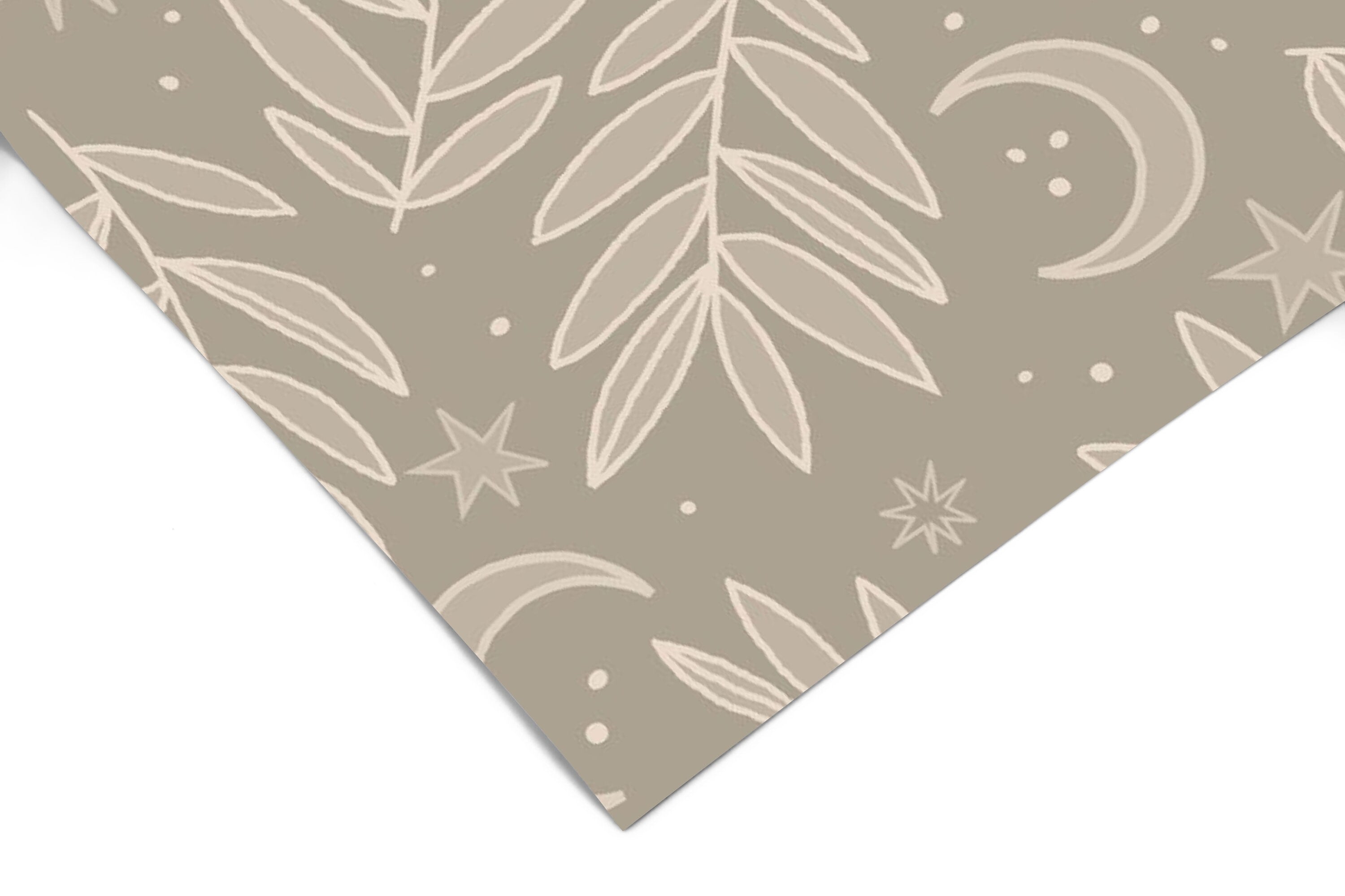 Mystic Moon Floral Wallpaper Peel and Stick Wallpaper Removable Wallpaper Wall Decor Home Decor Wall Art Printable Wall Art Room Decor 237