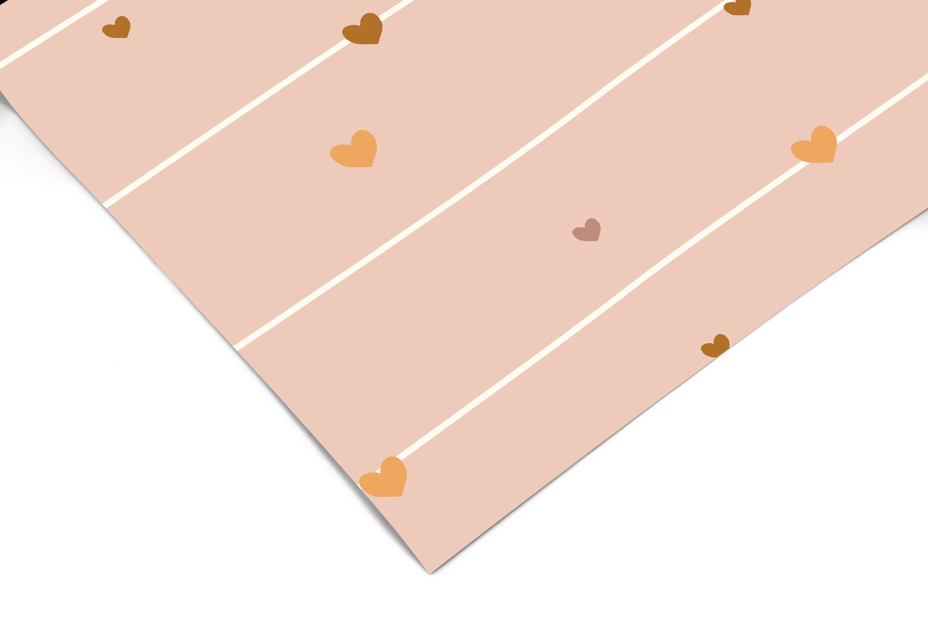 Pink Heart Strings Wallpaper | Girls Nursery Wallpaper | Kids Wallpaper | Childrens Wallpaper | Peel Stick Removable Wallpaper | 243 - James And Colors