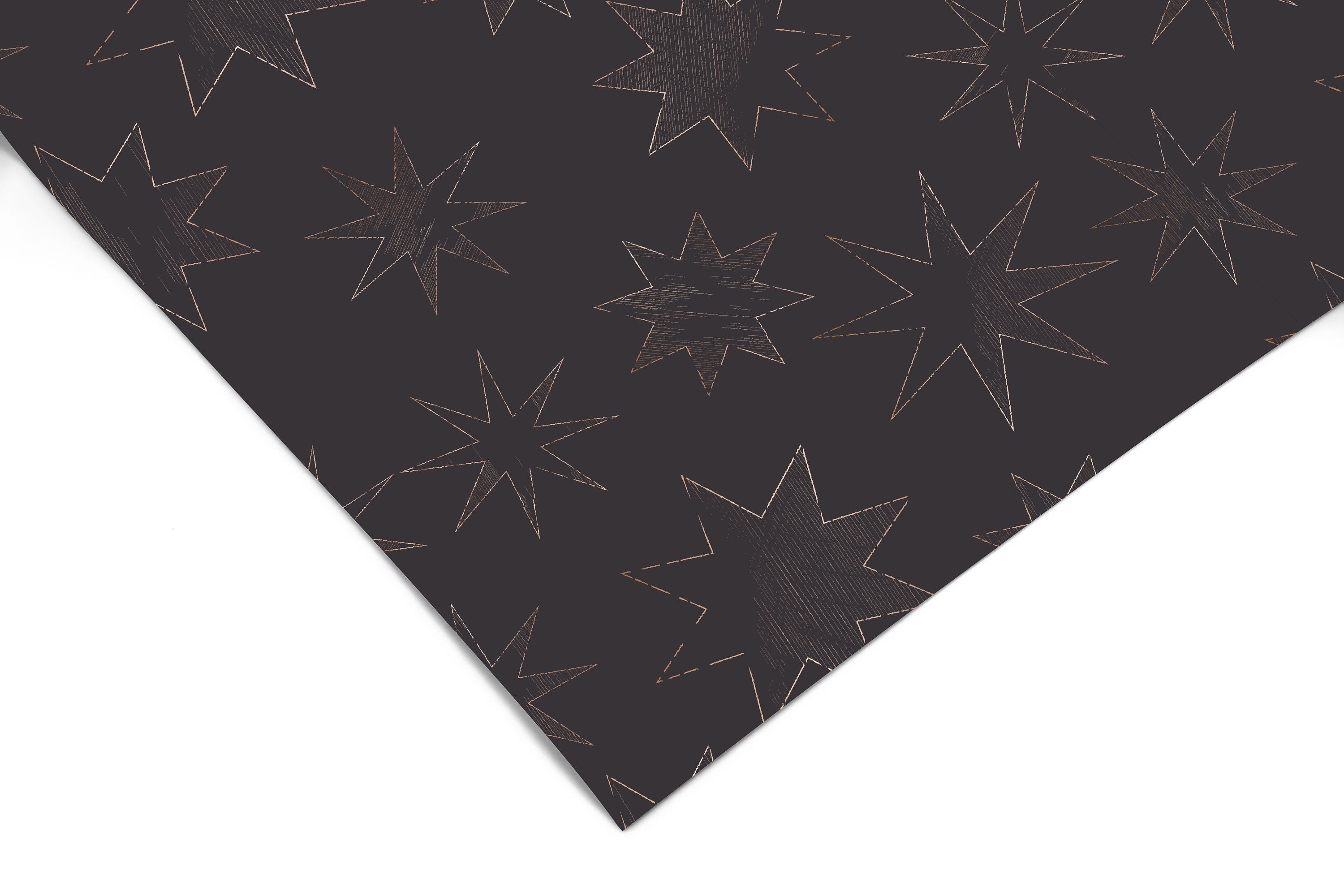 Black Gold Stars Contact Paper | Peel And Stick Wallpaper | Removable Wallpaper | Shelf Liner | Drawer Liner | Peel and Stick Paper 1371 - James And Colors