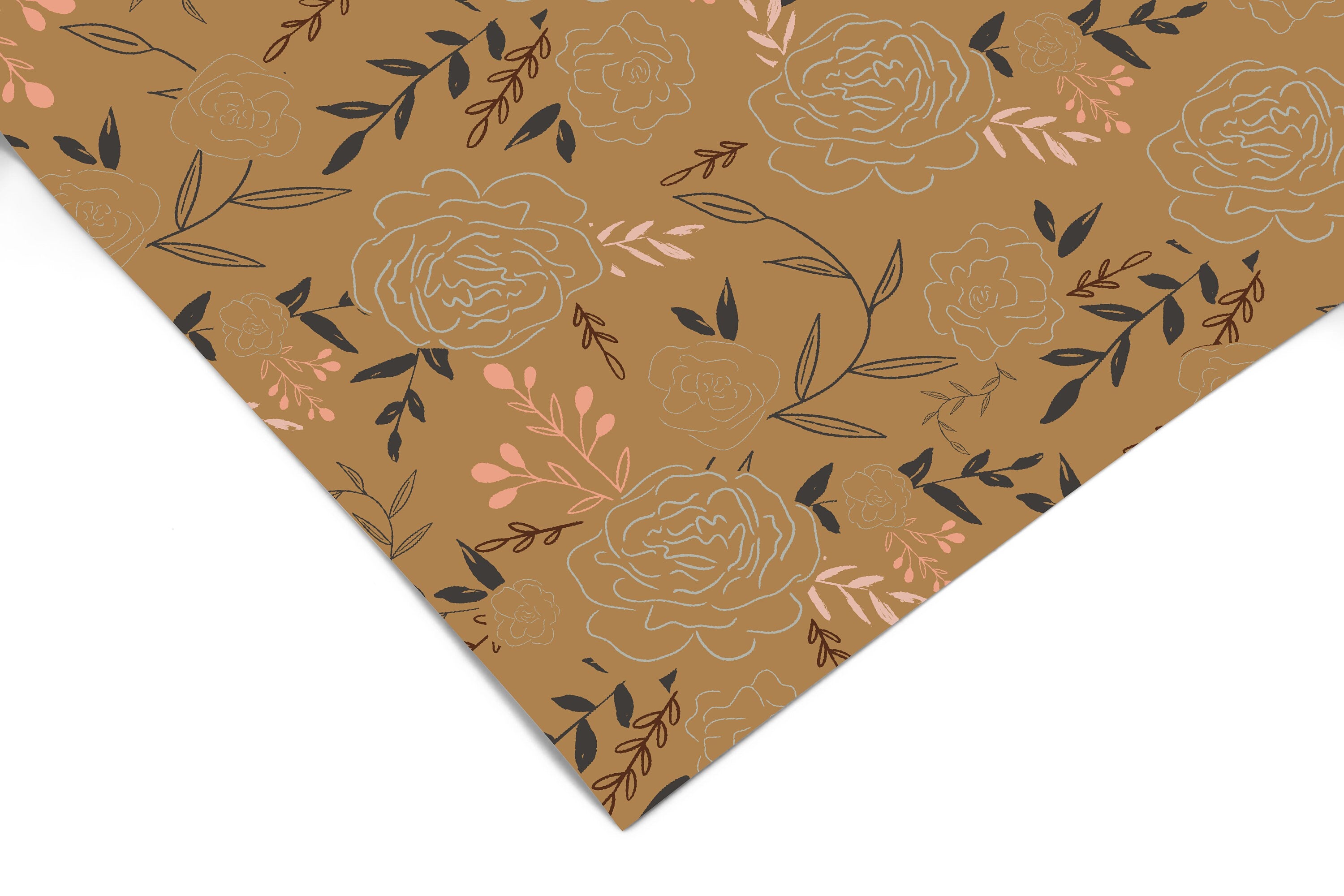 Boho Garden Contact Paper | Peel And Stick Wallpaper | Removable Wallpaper | Shelf Liner | Drawer Liner | Peel and Stick Paper 1396 - James And Colors