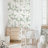 Large Retro Floral Pastel Wallpaper | Girls Nursery Wallpaper | Kids Wallpaper | Childrens Wallpaper | Peel Stick Removable Wallpaper | 365
