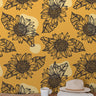 Wallpaper Peel and Stick Wallpaper Abstract Sunflowers Floral Removable Wallpaper Wall Decor Home Decor Wall Art Room Decor 392