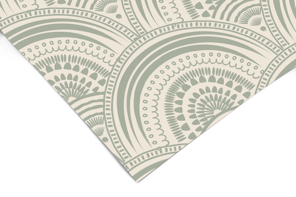 Wallpaper Peel and Stick Wallpaper Sage Green Decorative Boho Removable ...