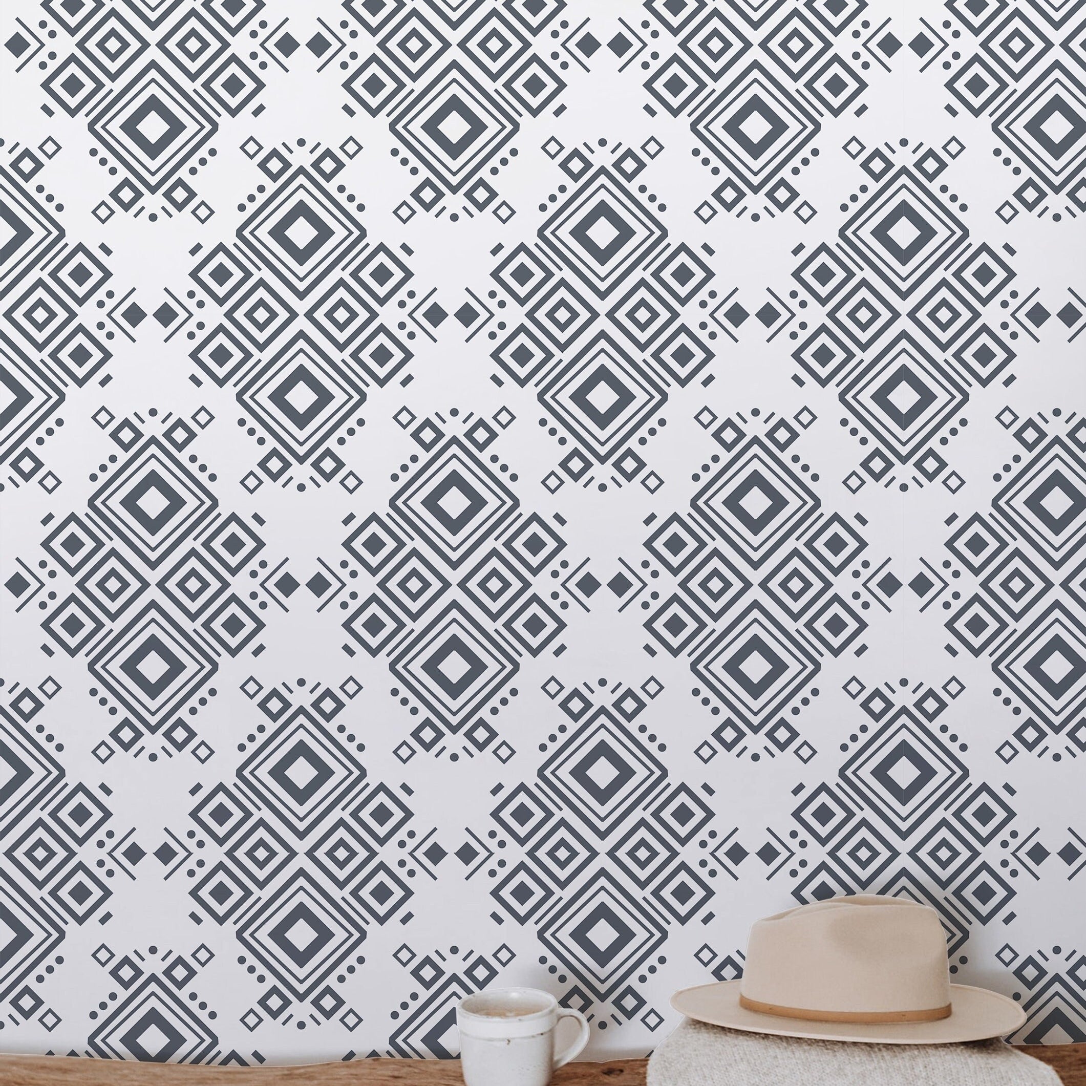 Wallpaper Peel and Stick Wallpaper White Geometric Modern Minimalist Removable Wallpaper Wall Decor Home Decor Wall Art Room Decor 400 - James And Colors