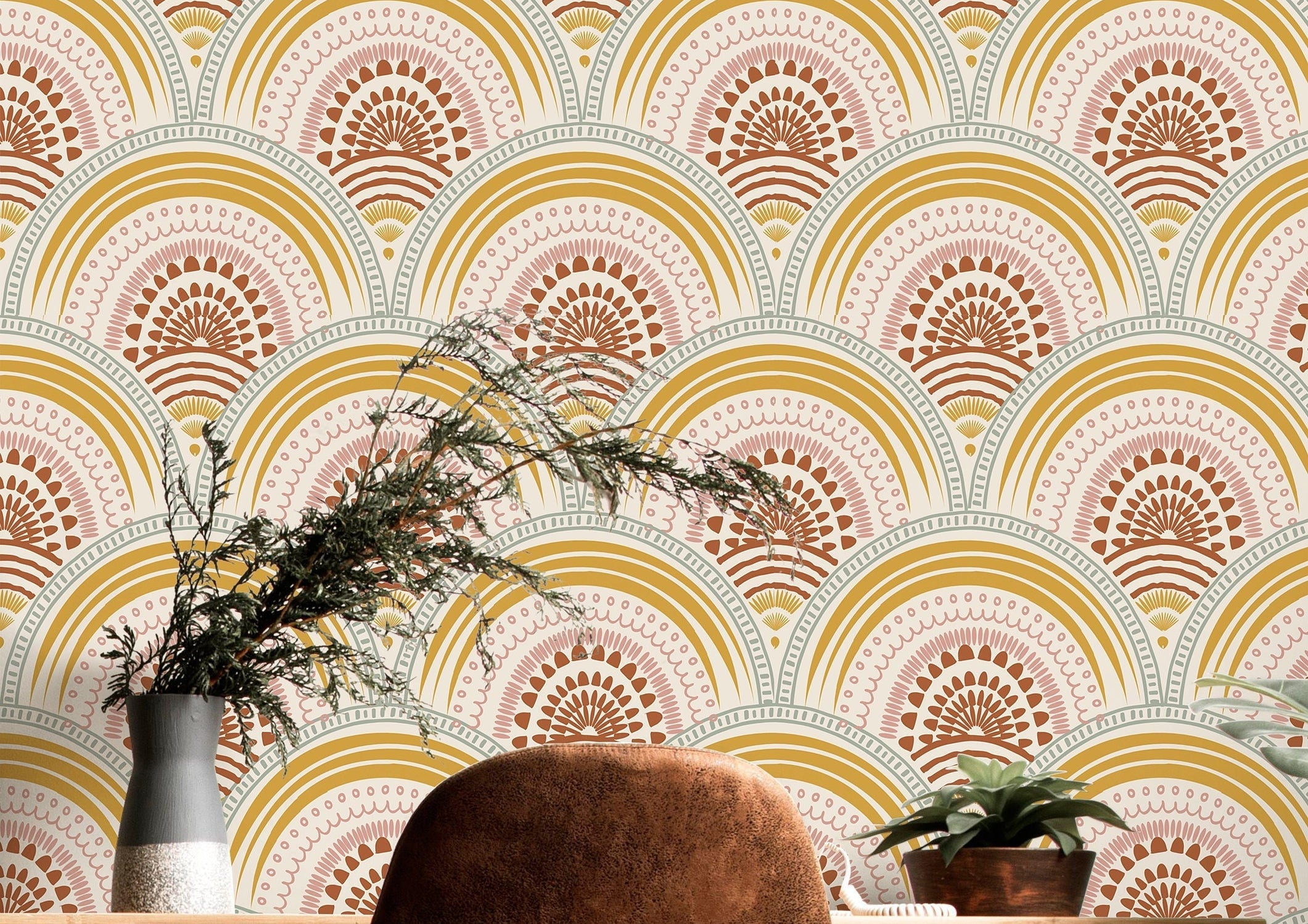 Wallpaper Peel and Stick Wallpaper Decorative Boho Removable Wallpaper Wall Decor Home Decor Wall Art Room Decor 416 - James And Colors