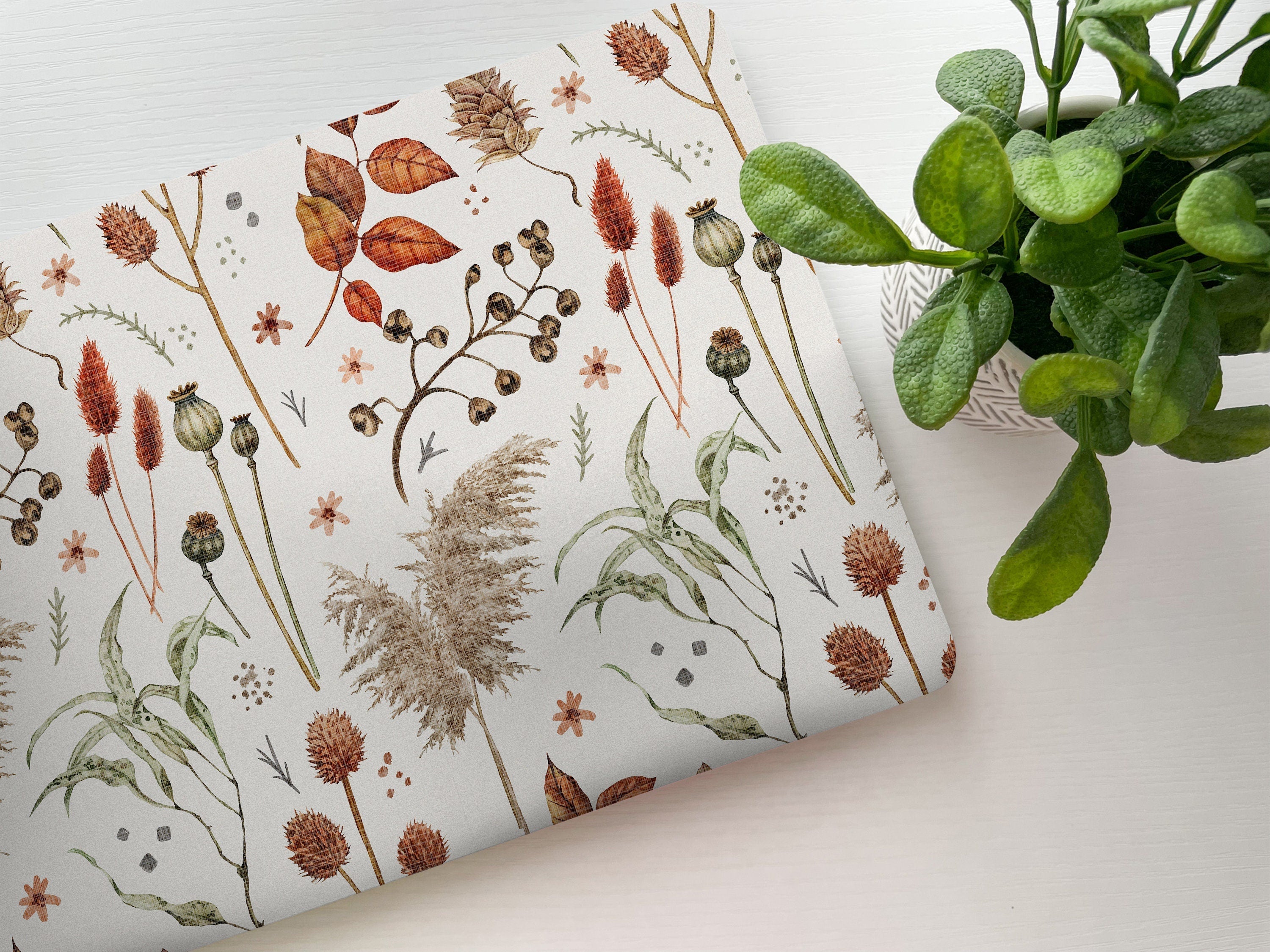 Pampas Grass Laptop Skin, Laptop Cover, Laptop Skins, Removable Laptop Skins, Laptop Decal, Customized Laptop Skin, Laptop Stickers 216 - JamesAndColors