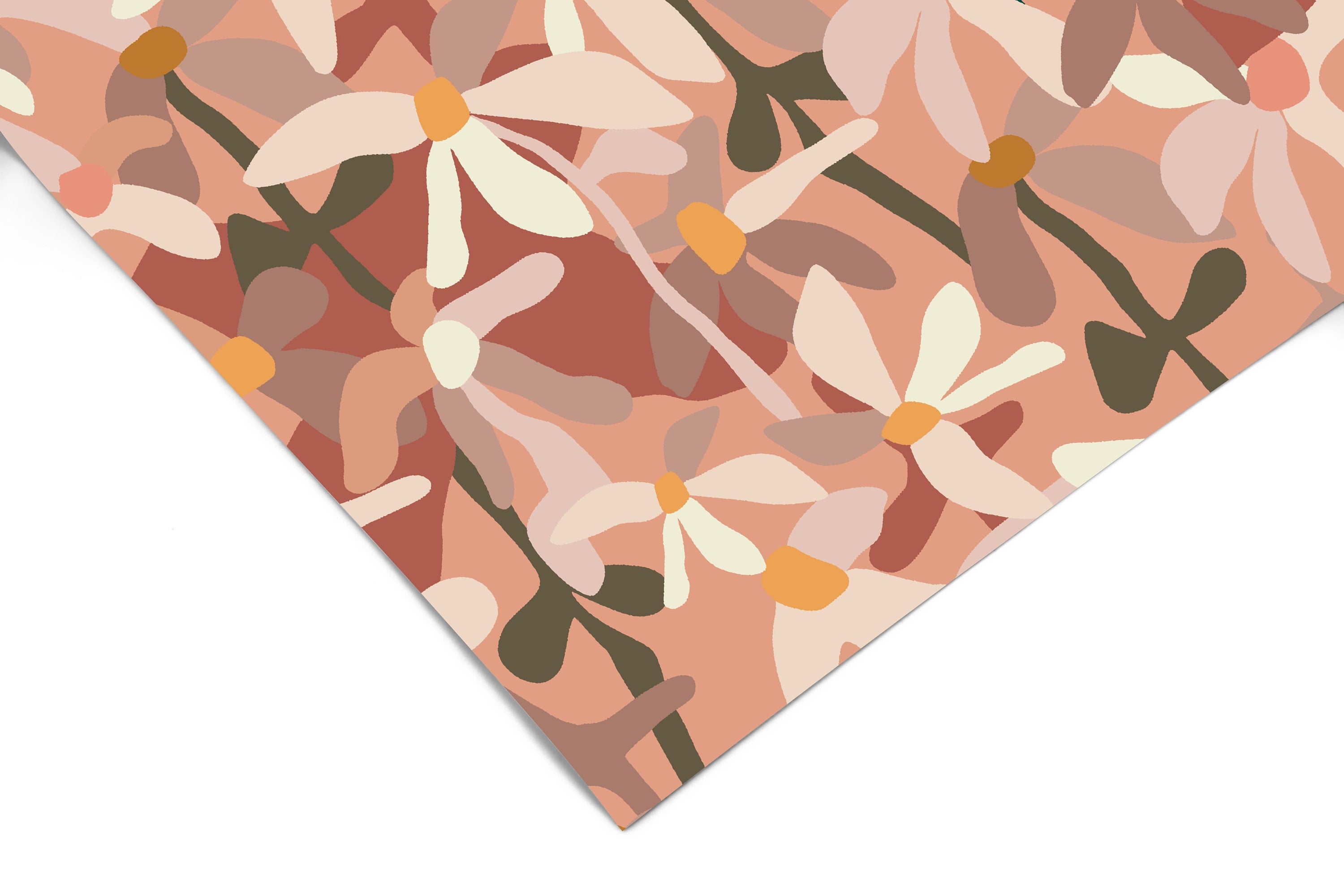 Abstract Floral Pink Contact Paper | Peel And Stick Paper | Removable Wallpaper | Shelf Liner | Drawer Liner | Peel and Stick Wallpaper 1434