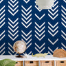 Removable Navy Chevron Wallpaper | Boys Nursery Wallpaper | Kids Wallpaper | Childrens Wallpaper | Peel Stick Wallpaper | Boys Room | 518 - James And Colors