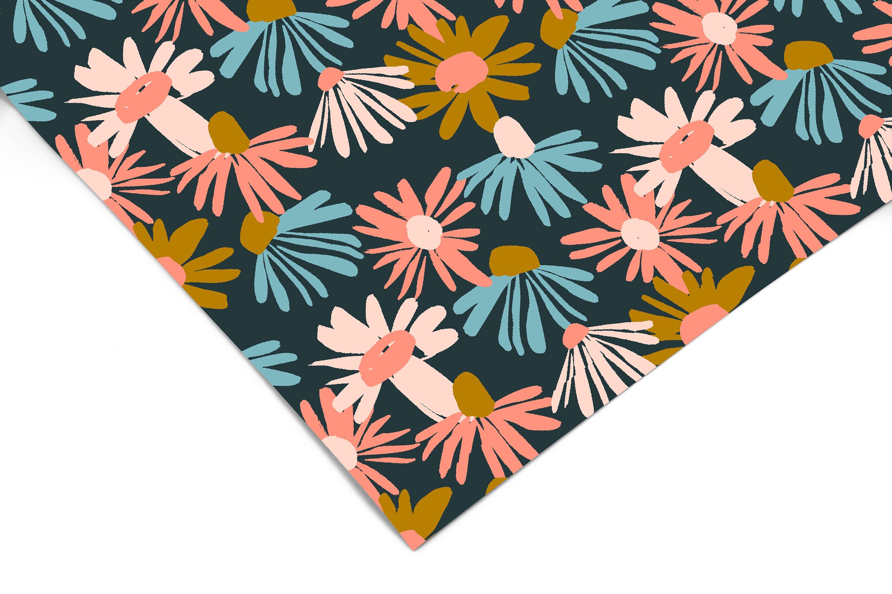 Colorful Daisies Contact Paper | Peel And Stick Paper | Removable Wallpaper | Shelf Liner | Drawer Liner | Peel and Stick Wallpaper 1487 - James And Colors