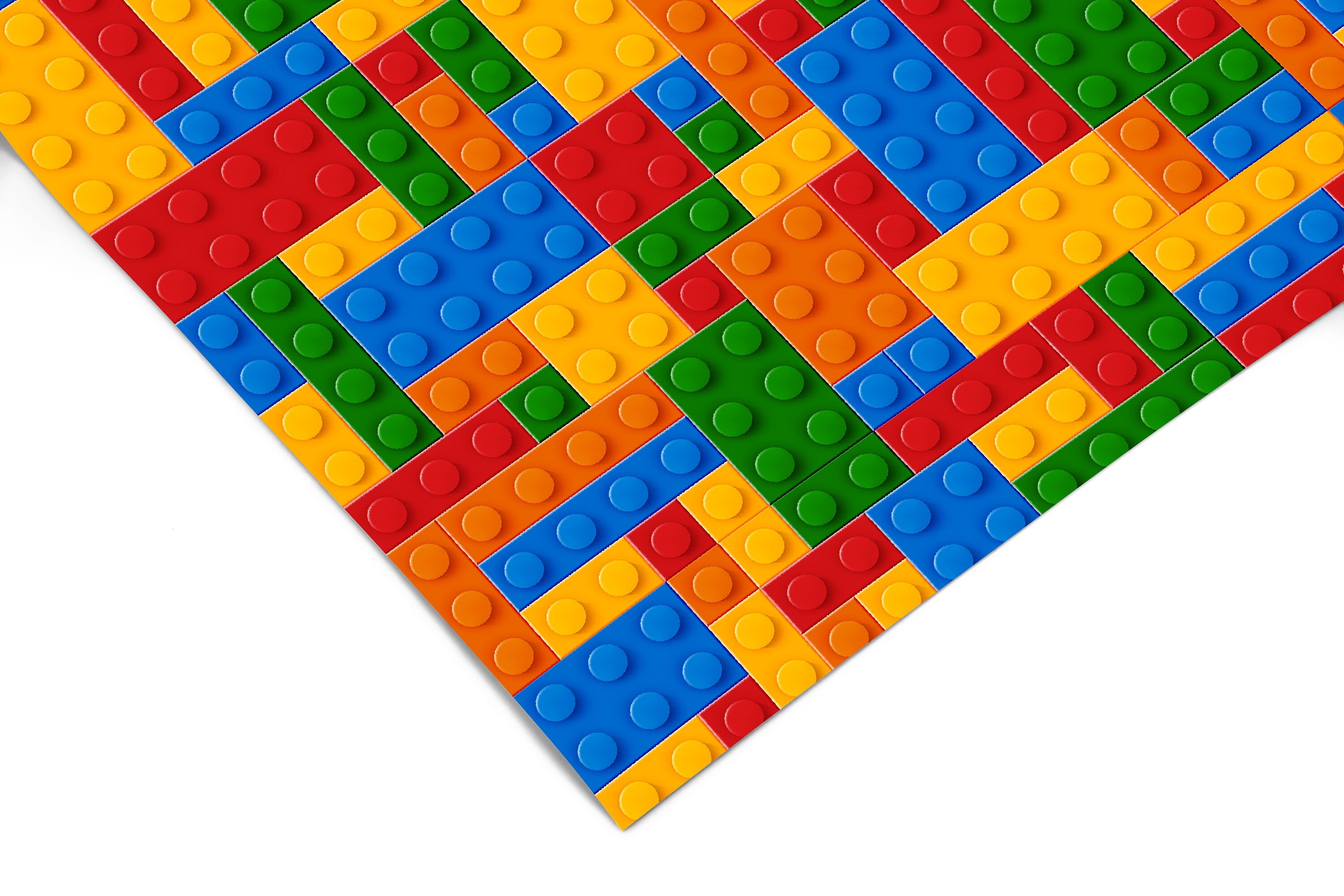 Building Blocks Contact Paper | Peel And Stick Paper | Removable Wallpaper | Shelf Liner | Drawer Liner | Peel and Stick Wallpaper 1481 - James And Colors