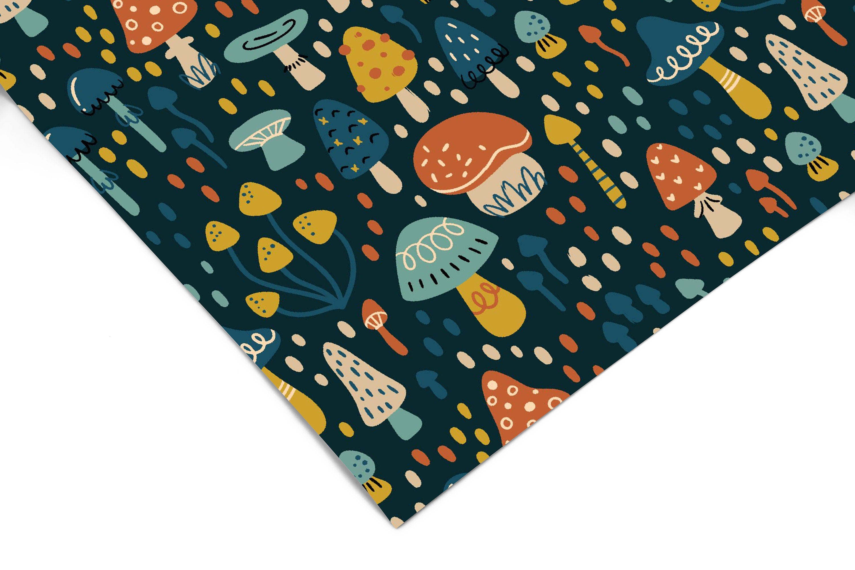 Autumn Mushroom Contact Paper | Peel And Stick Wallpaper | Removable Wallpaper | Shelf Liner | Drawer Liner | Peel and Stick Paper 1499 - James And Colors