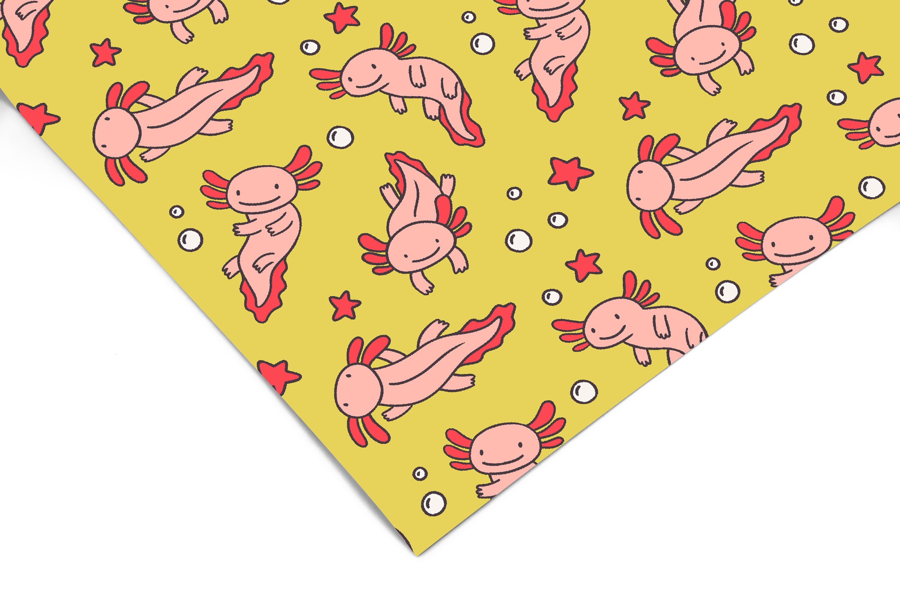 Cute Axolotl Contact Paper | Peel And Stick Wallpaper | Removable Wallpaper | Shelf Liner | Drawer Liner | Peel and Stick Paper 1534 - James And Colors