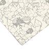 Floral Outline Cream Contact Paper | Peel And Stick Wallpaper | Removable Wallpaper | Shelf Liner | Drawer Liner | Peel and Stick Paper 1521