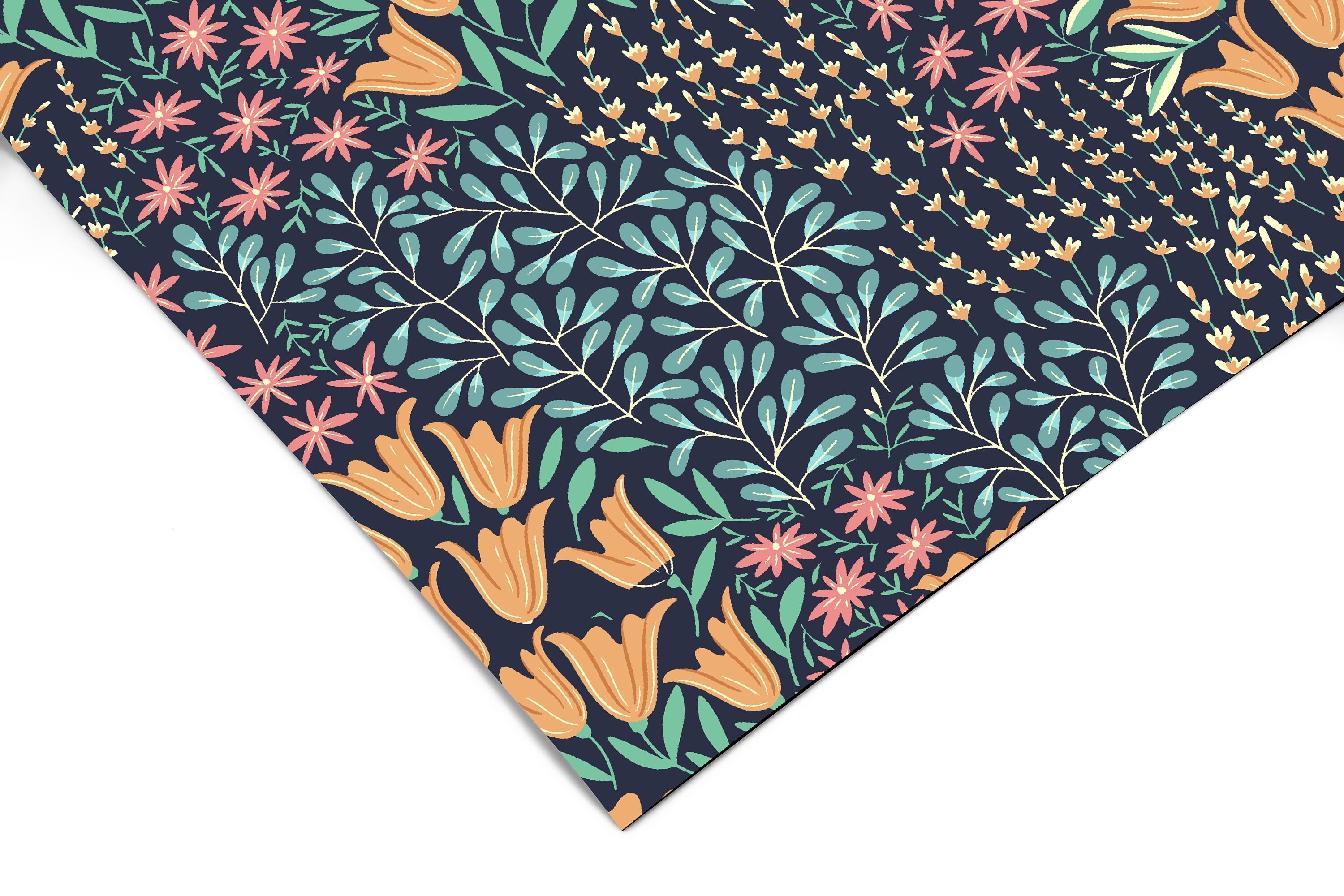 Twilight Tulips | Moody Floral Removable Contact Paper for Shelves, Cabinets, Walls, DIY Home Decor 1561