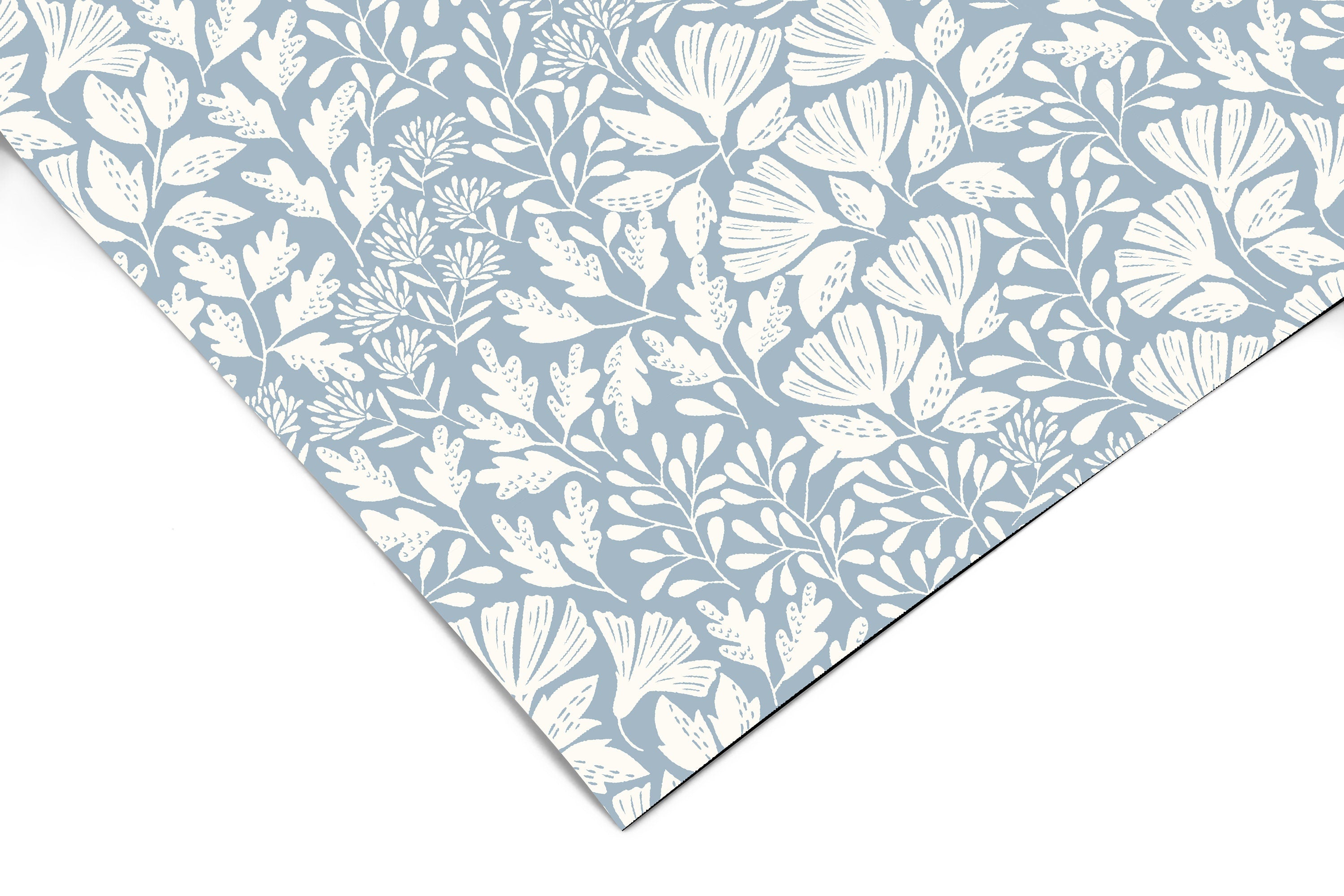 Botanical Breeze | Blue Floral Removable Contact Paper for Shelves, Cabinets, Walls, DIY Home Decor 1560