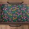 Dark Floral Garden Contact Paper | Peel And Stick Wallpaper | Removable Wallpaper | Shelf Liner | Drawer Liner | Peel and Stick Paper 1562