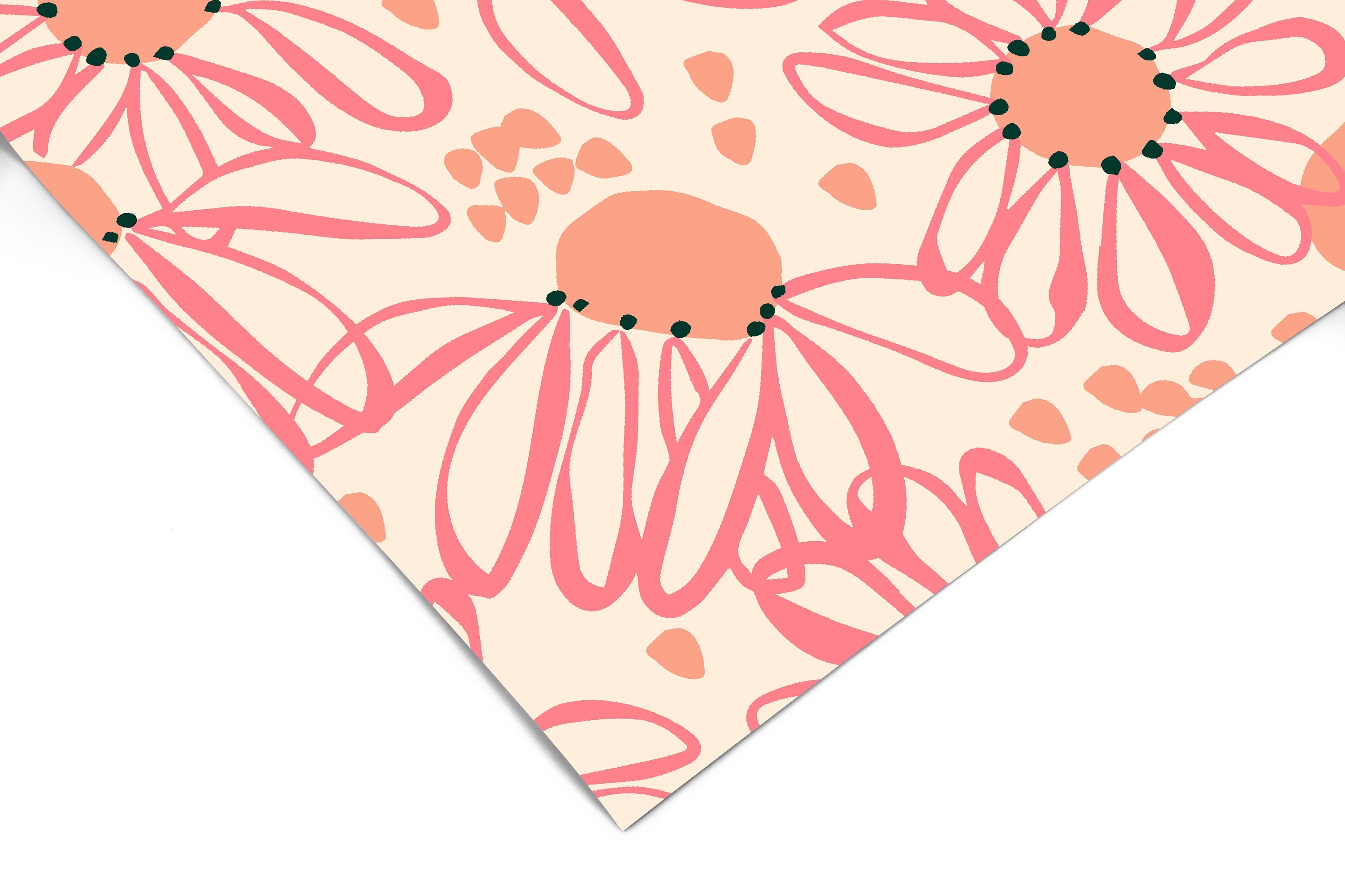 Large Pink Floral Wallpaper | Girls Nursery Wallpaper | Kids Wallpaper | Childrens Wallpaper | Peel Stick Removable Wallpaper | 626a - James And Colors