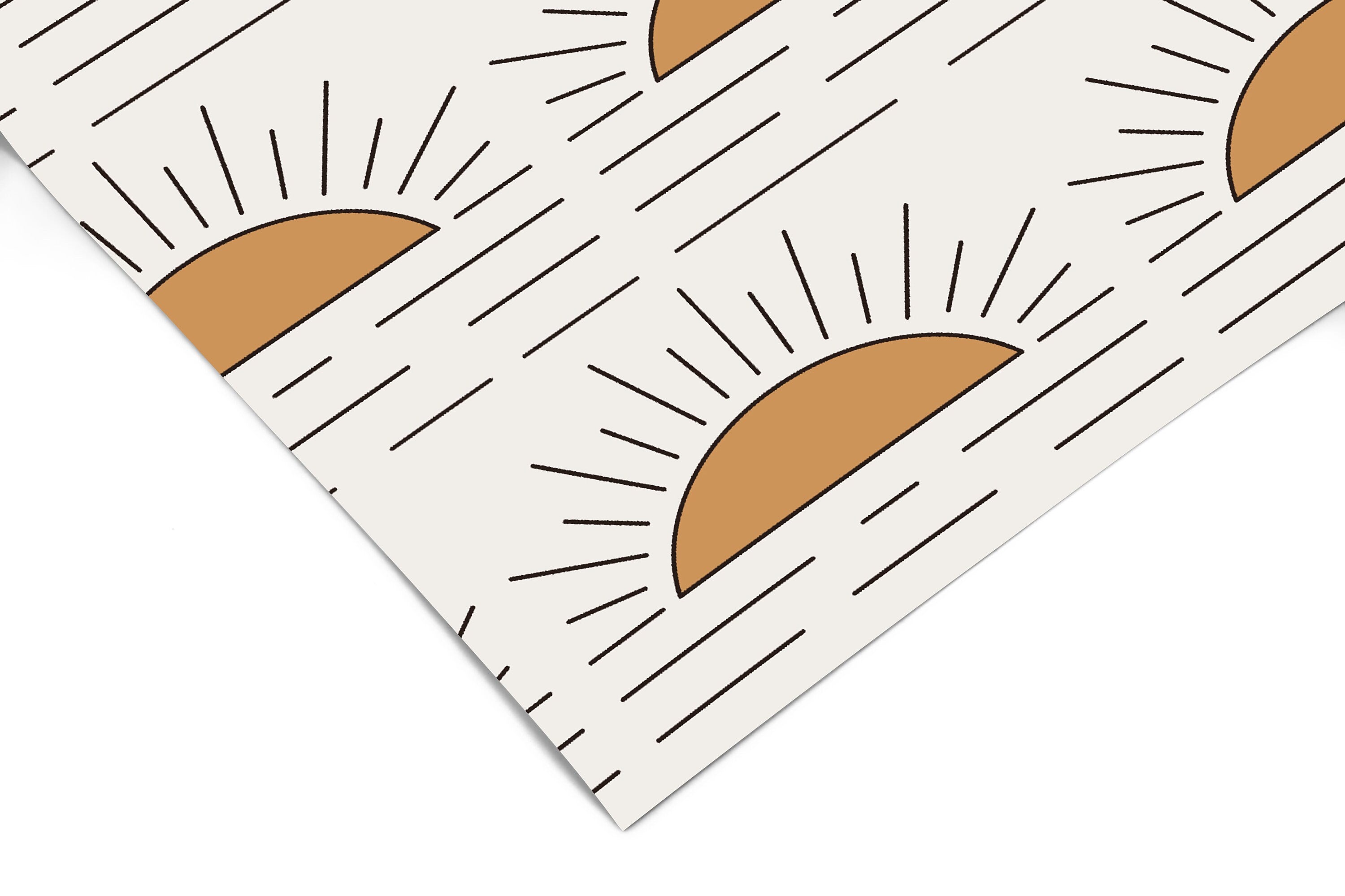 Boho Golden Sun Wallpaper Peel and Stick Wallpaper Removable Wallpaper Wall Decor Home Decor Wall Art Printable Wall Art Room Decor 632A - James And Colors